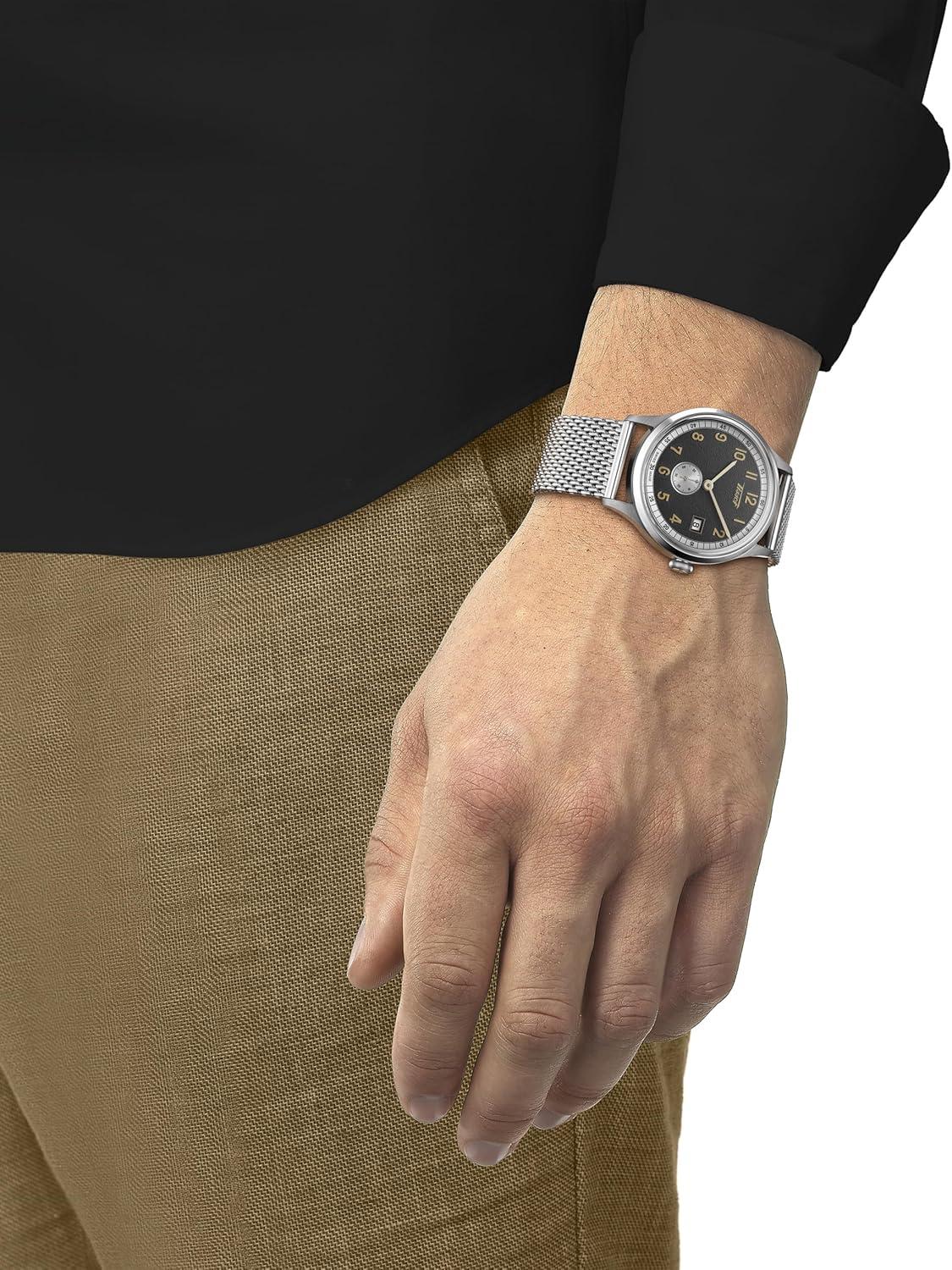 Tissot Heritage Small Second 1938 COSC Automatic Grey Dial Steel Men's Watch T142.428.11.082.00