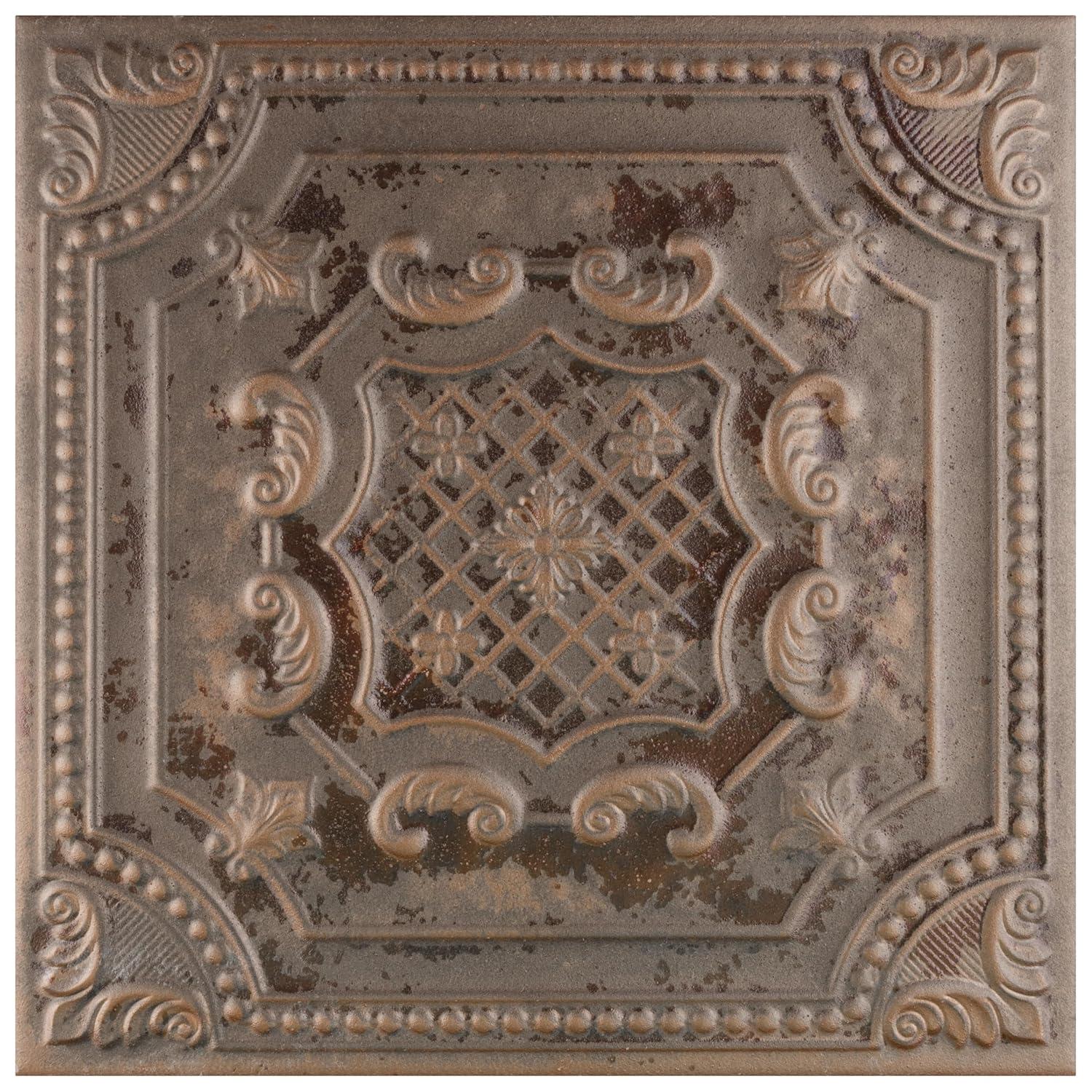 Fitz 8" x 8" Ceramic Patterned Wall Tile