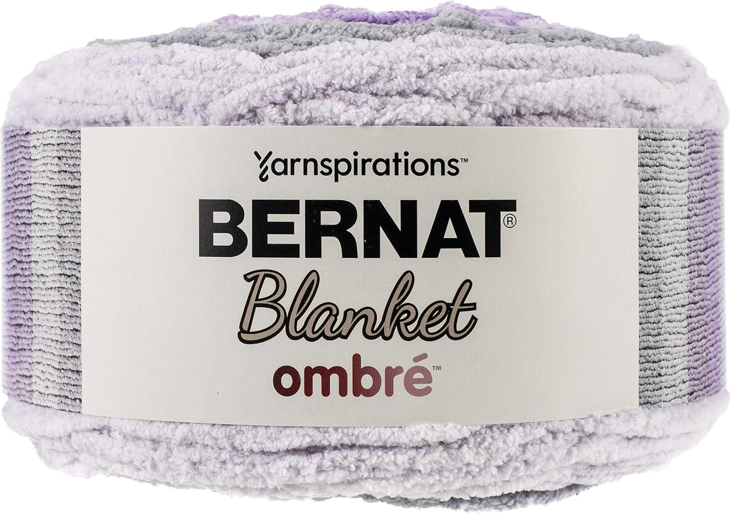 Spinrite 161036-36009 Bernat Blanket Ombre Yarn, Purple