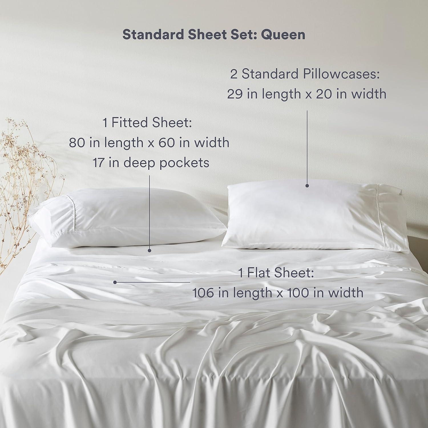 Slate Queen Organic Bamboo Sateen Sheet Set