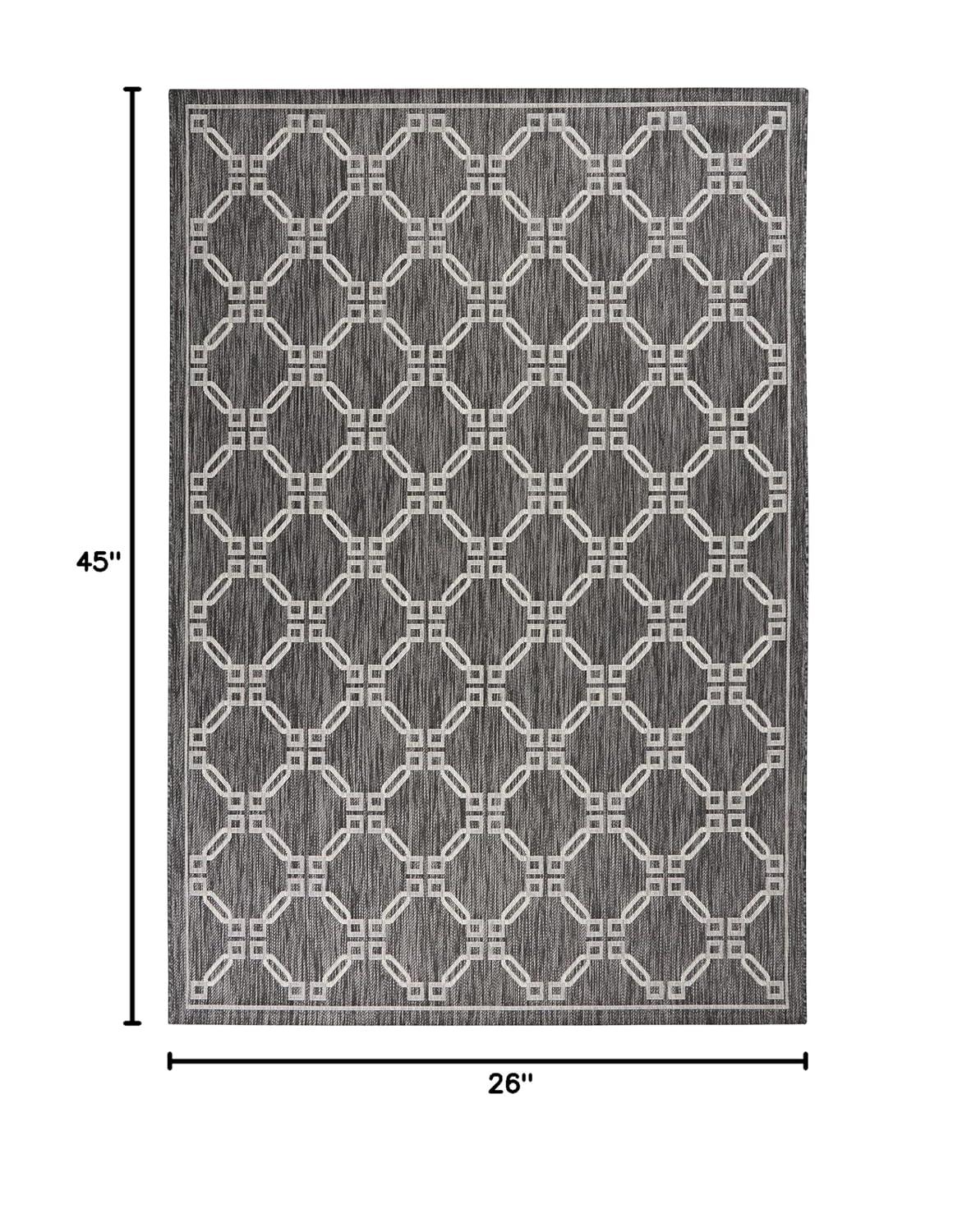 Nourison Garden Party GRD02 Indoor/outdoor Area Rug - Ivory Blue 6' x 9'