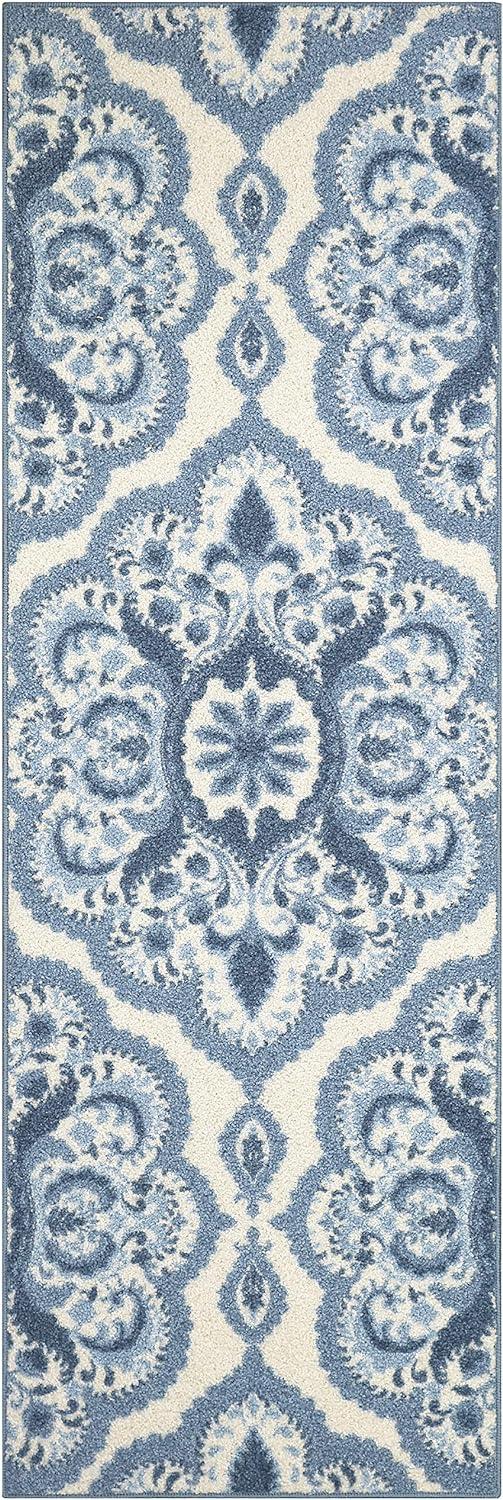 Hertel Floral Blue Area Rug