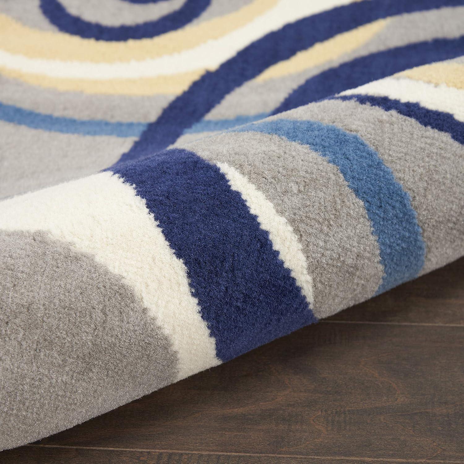 Nourison Grafix GRF21 Indoor only Area Rug - Grey 3' x 5'