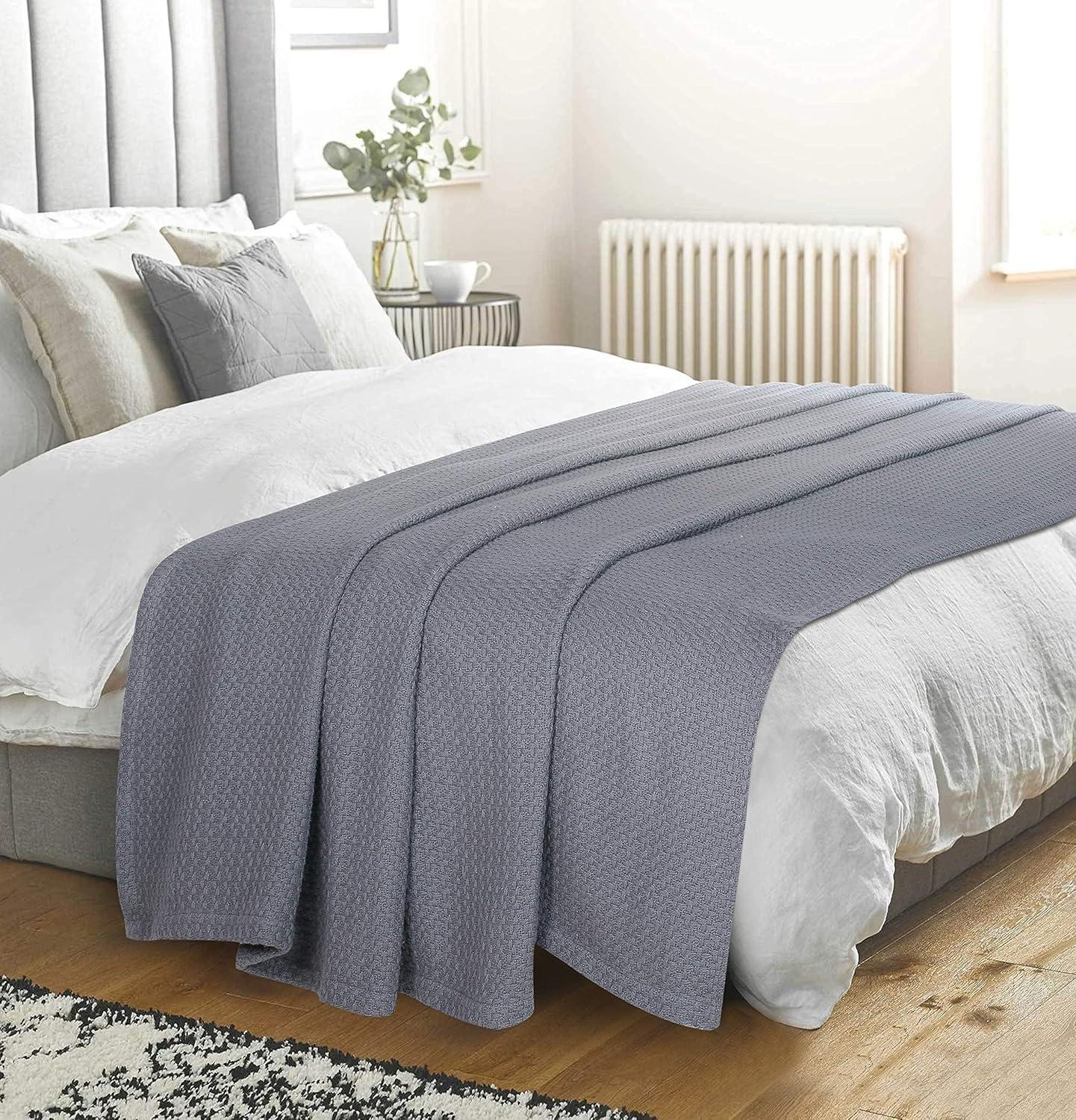 King Charcoal Gray Cotton Breathable Comforter