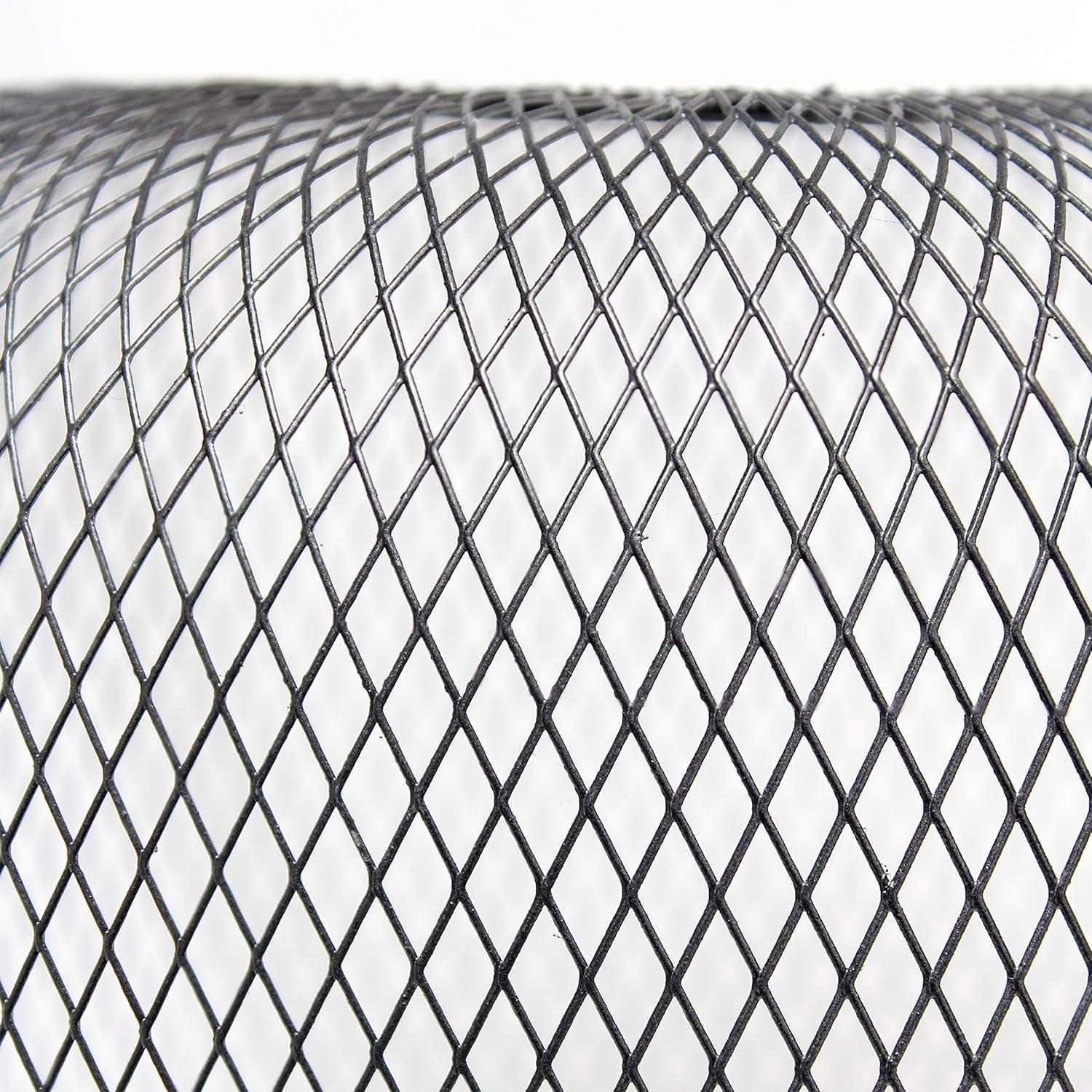 Metal Mesh Industrial Table Lamp Black - Simple Designs: ETL Listed, No Assembly Required