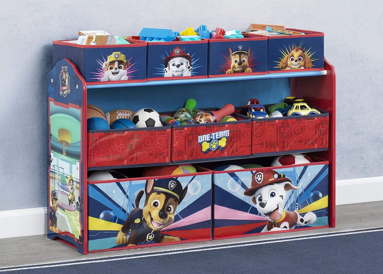 Delta Children PAW Patrol Deluxe 9 Bin Design and Store Toy Organizer