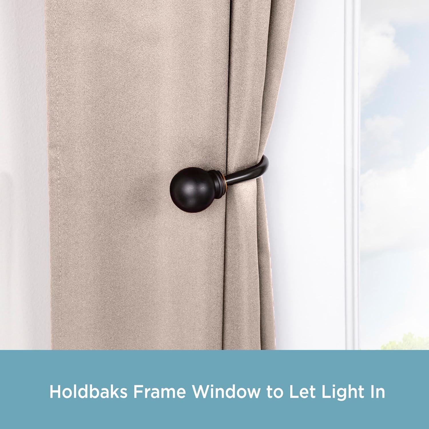 Kenney Kenney Decorative Ball Holdbacks For Curtains And Drapes (Set of 2)