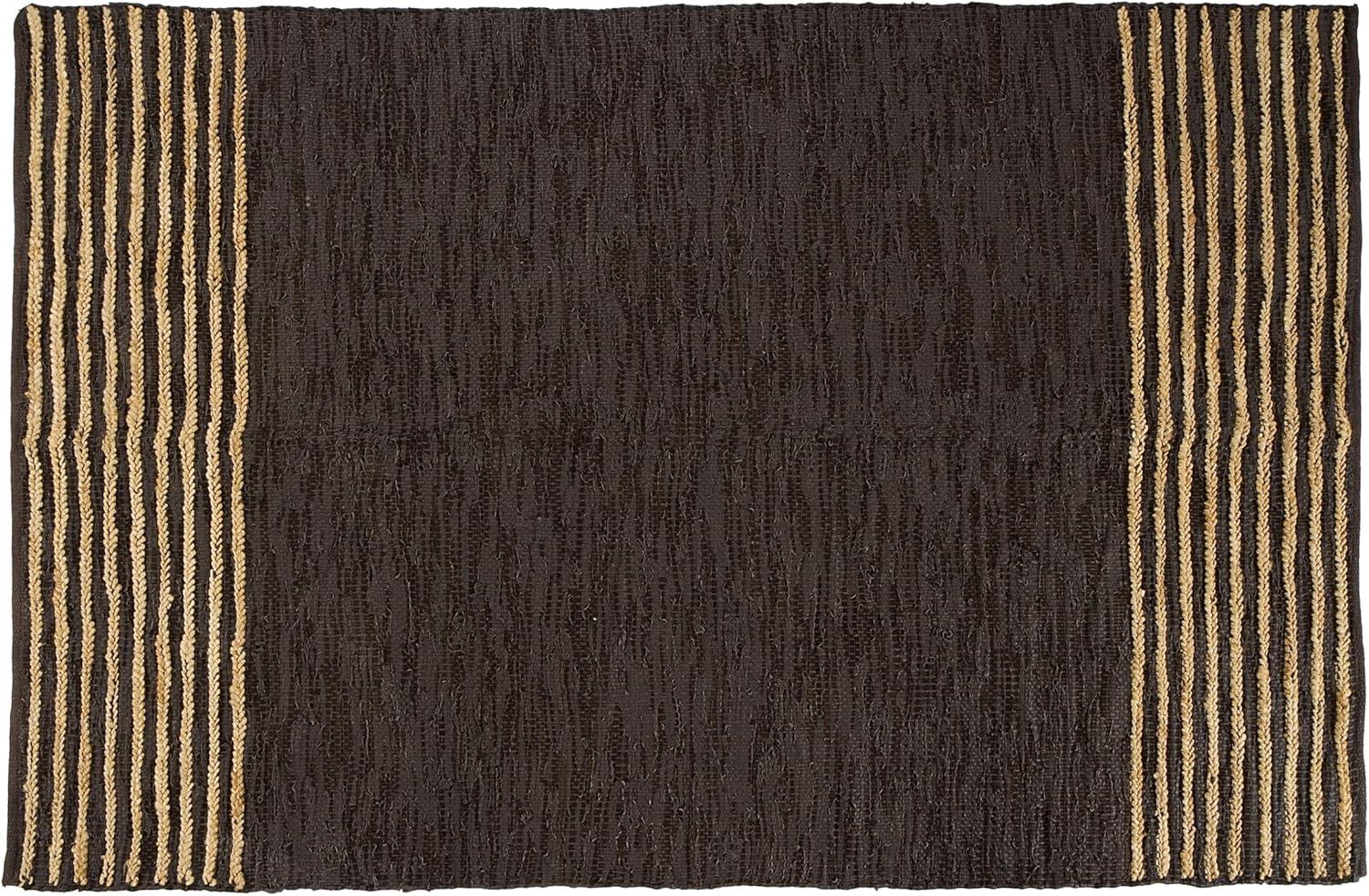 Nuloom 9x12 Elfriede Jute & Cotton Hand Woven Indoor Area Rug, Natural, Solid Rustic Farmhouse Style Natural Fiber Bedroom, Living Room,