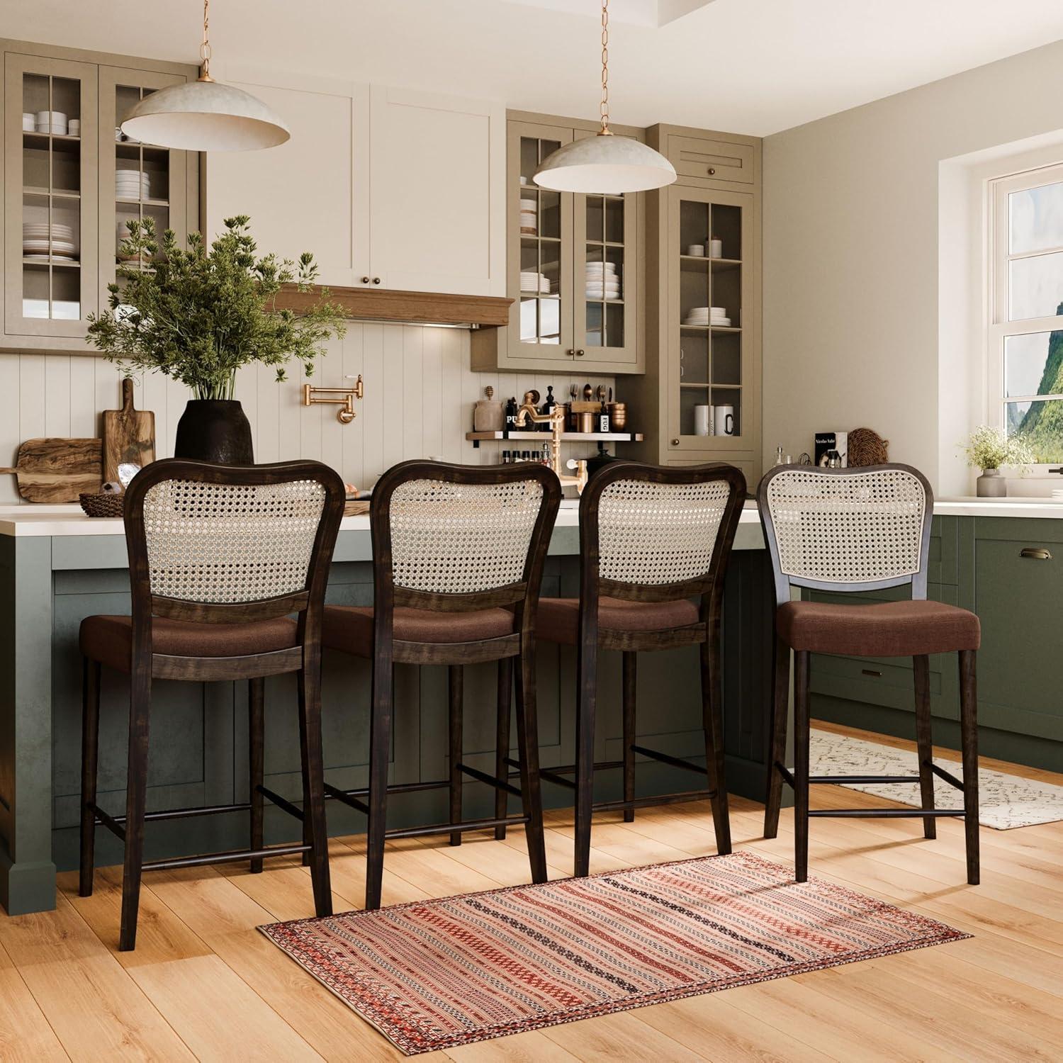 Maven Lane Maven Lane Vera Counter Stool with Fabric Upholstery
