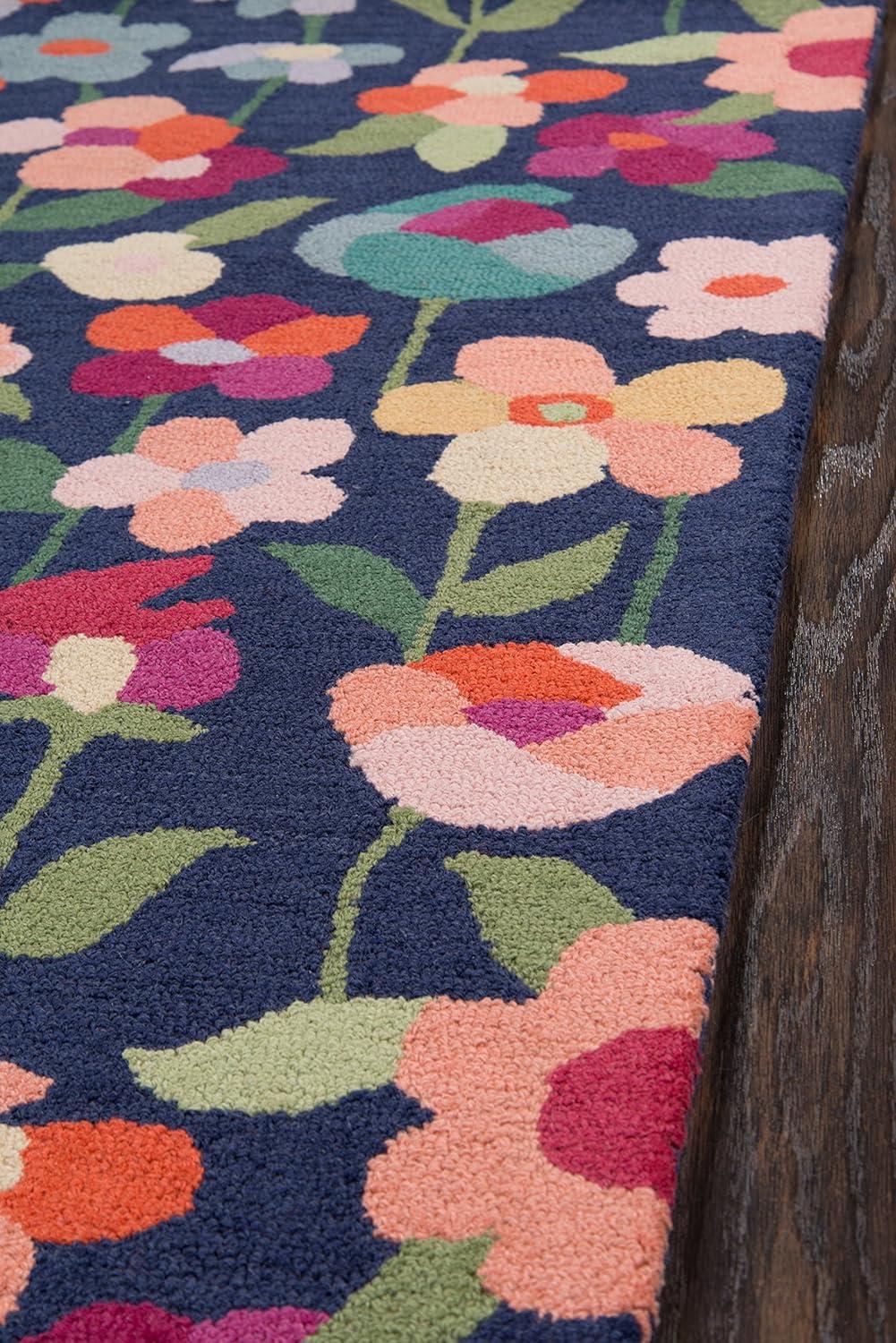 Floral Tufted Wool Rug