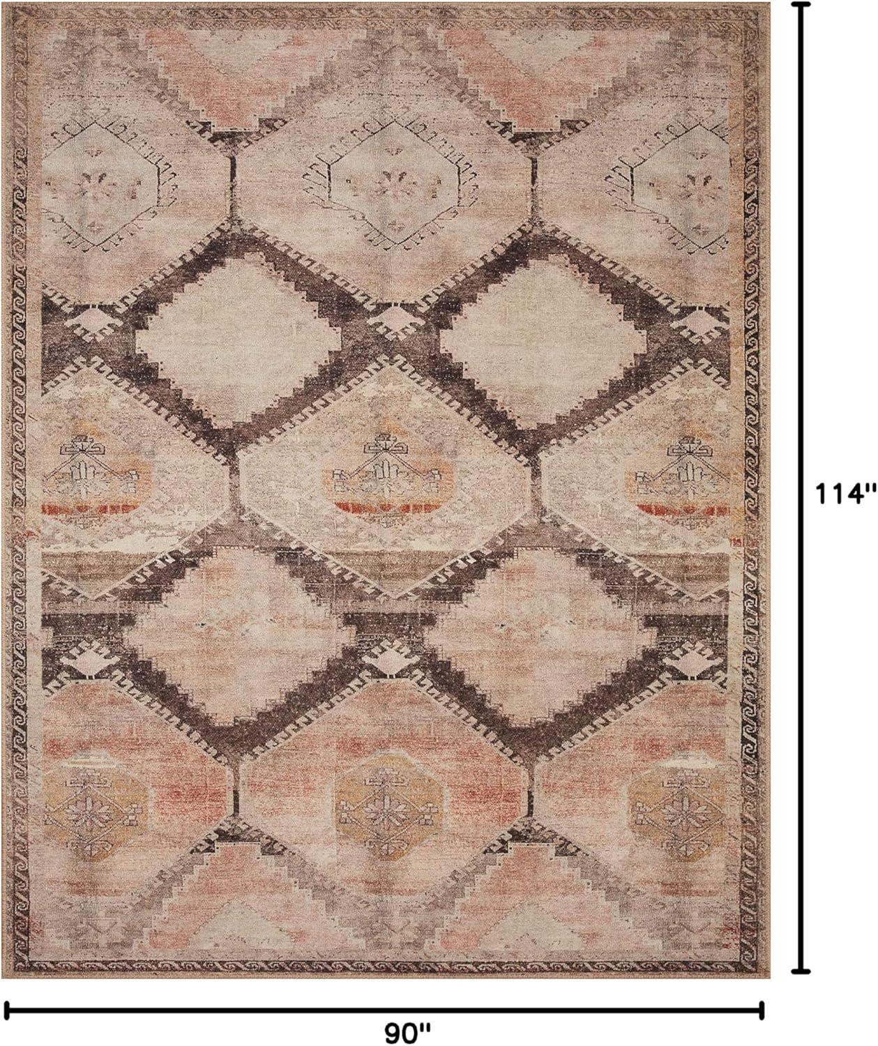 Loloi II Wynter Geometric Traditional Area Rug, Brown, 7'.6" x 9'.6"