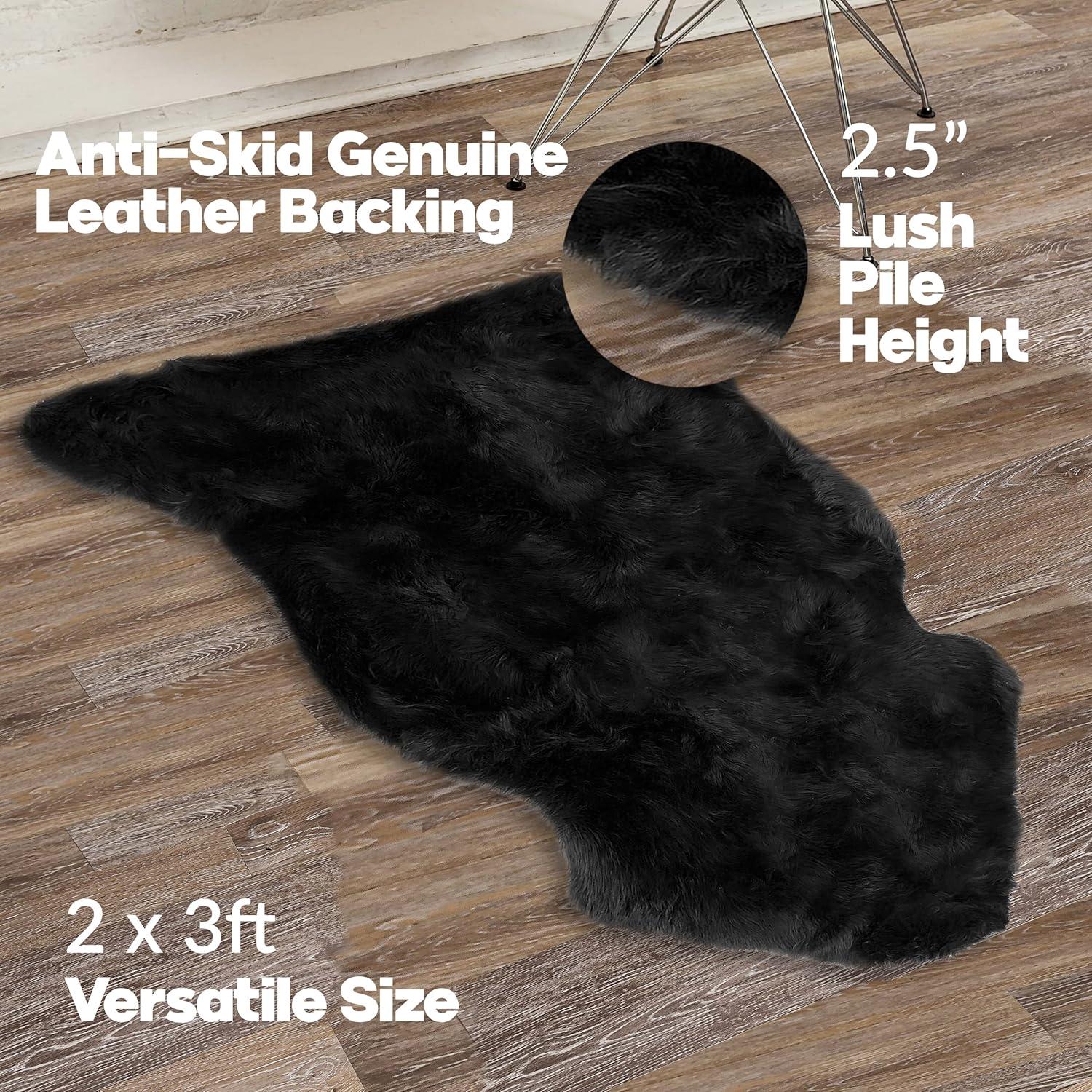 Natural New Zealand Sheepskin Trio Rug | Gradient grey | 3'x5'