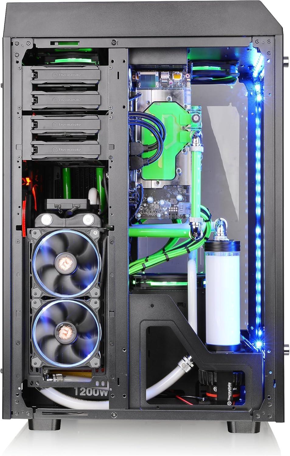 Thermaltake Black Tempered Glass E-ATX Full Tower Gaming Case