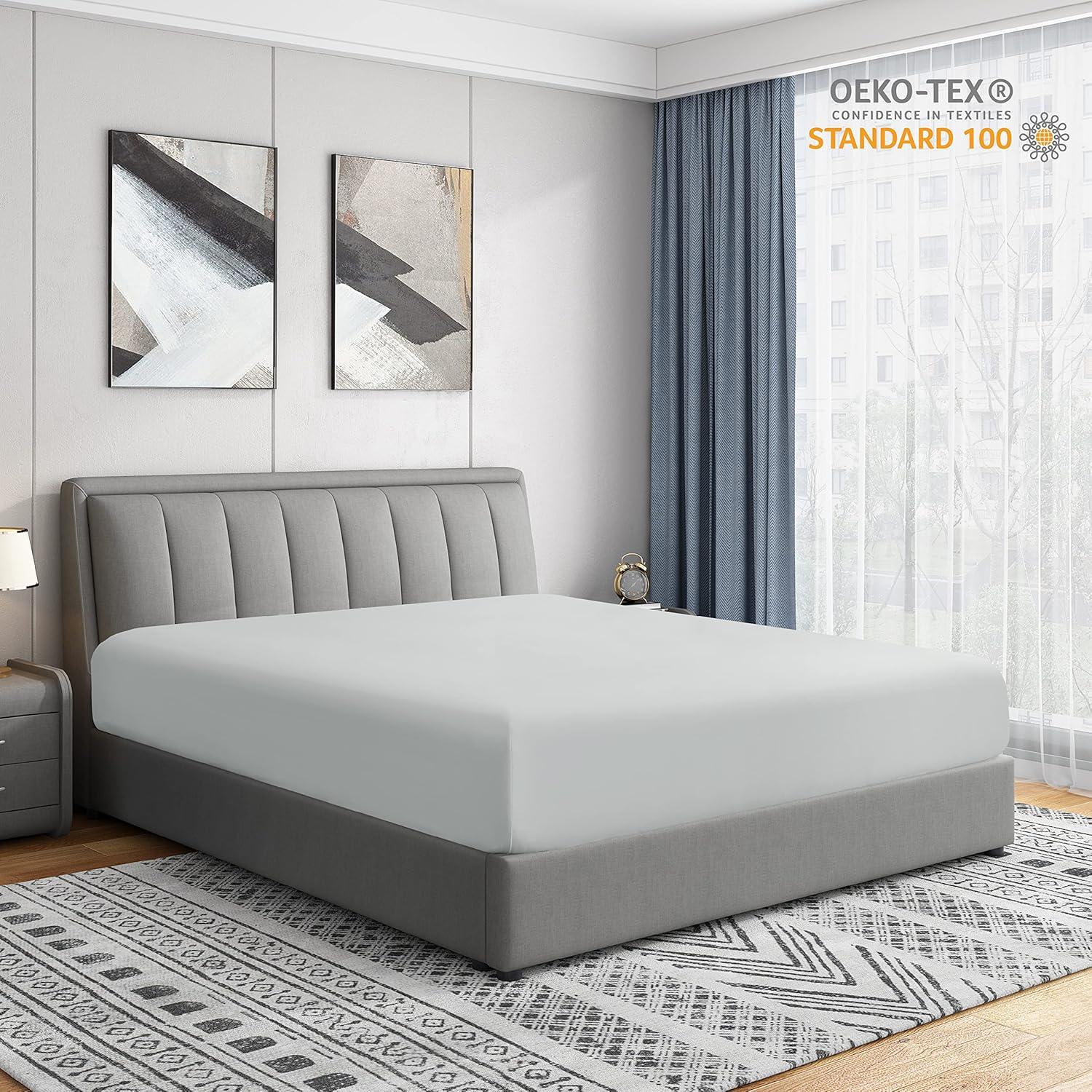 1800 Series 16 Inch Deep Microfiber Fitted Sheet