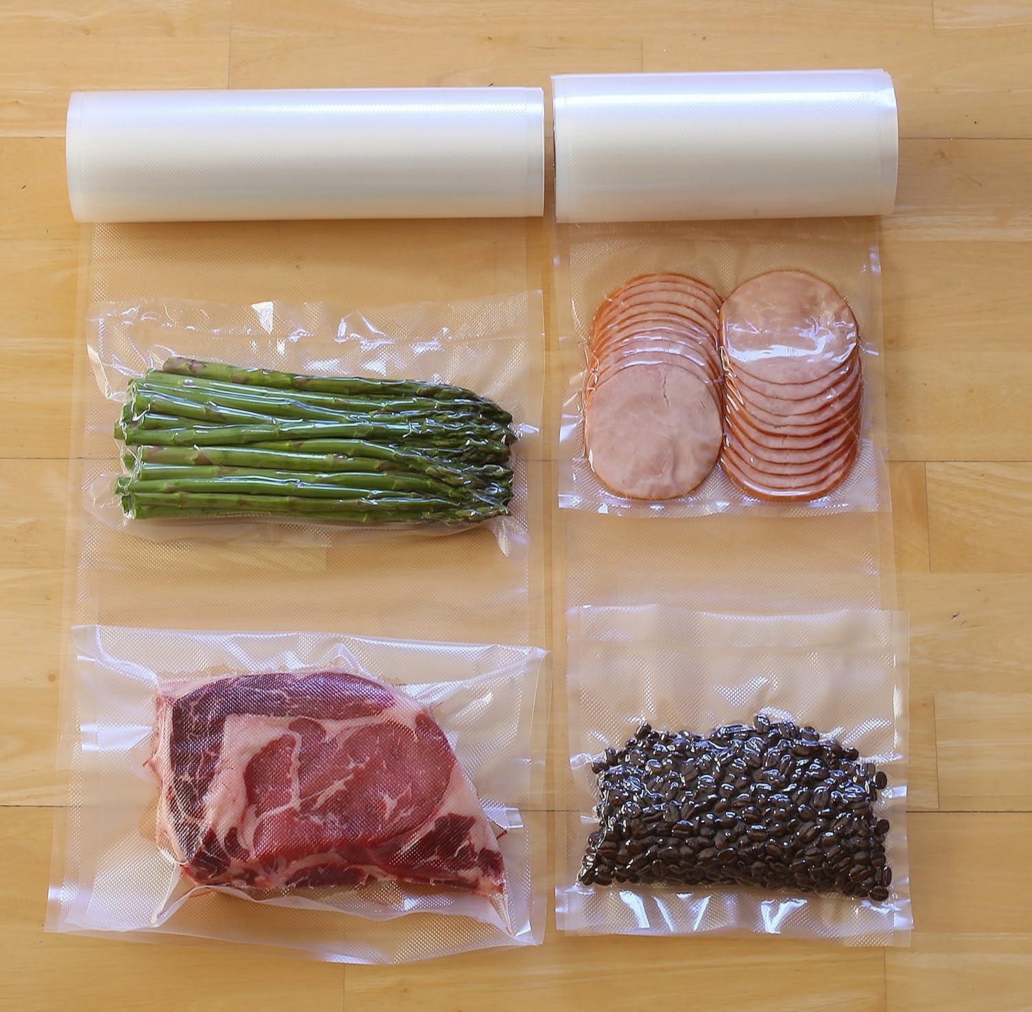 Simple Houseware Vacuum Sealer Bags 8'' x 25' Sous Vide Roll, 4-Pack C33