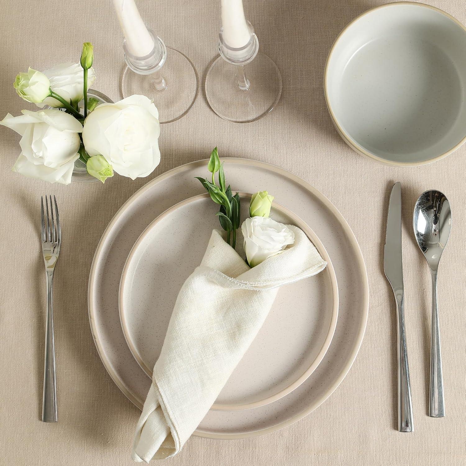 Earth & Clay Amber 12-Piece Dinnerware Set Stoneware