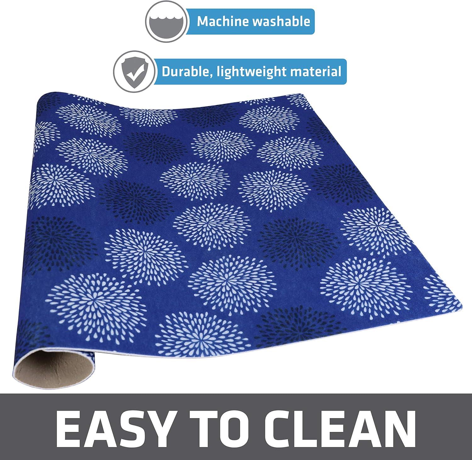 Drymate XL Dish Drying Mat, Oversized (19”x24”), Low-Profile, Super Absorbent, Quick Dry Fabric, Waterproof & Slip-Resistant, for Kitchen Counter, Trimmable, Easy to Clean (USA Made)(GoodBlue)