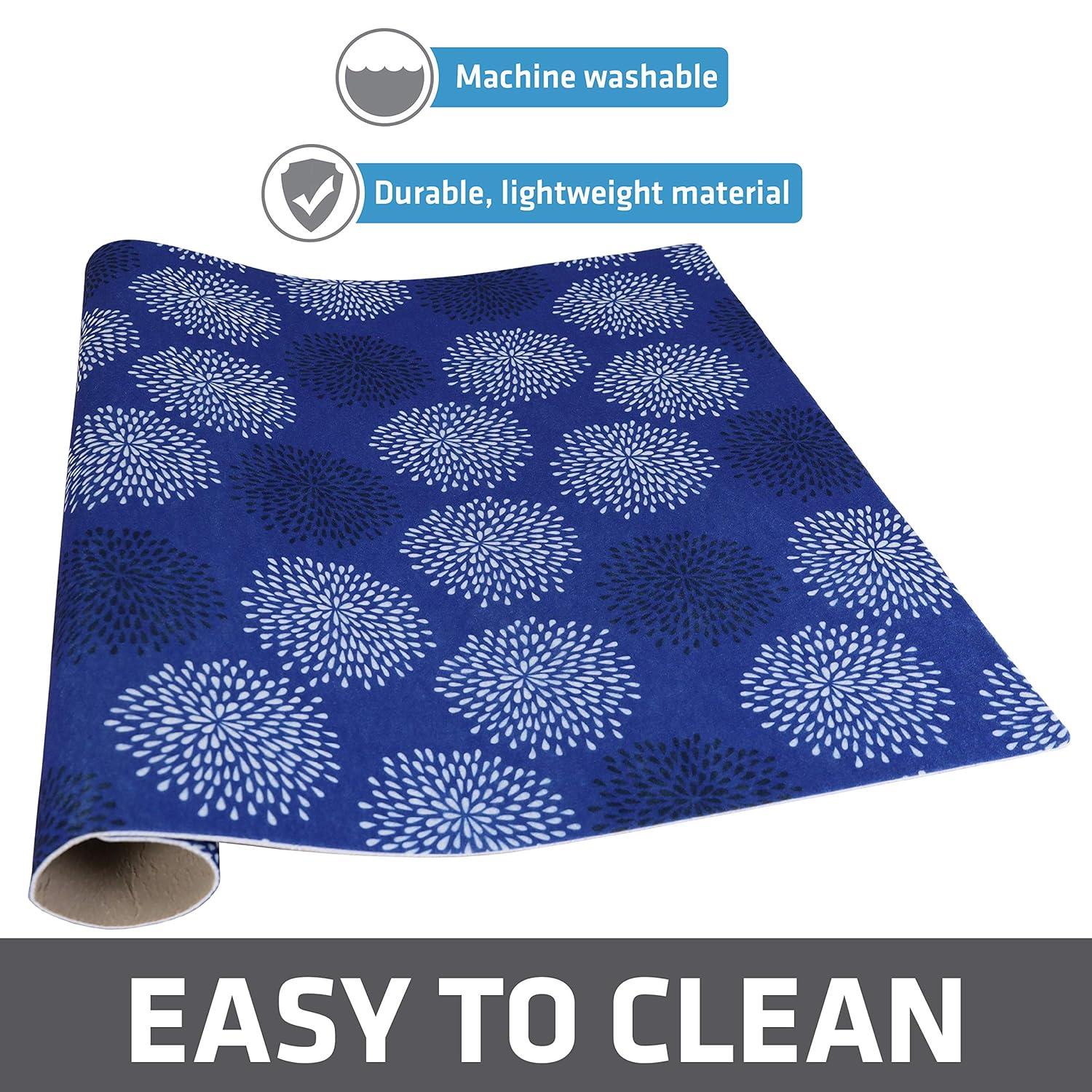 Drymate XL Dish Drying Mat, Kitchen Drip Pad - Absorbent, Waterproof, Slip-Resistant, Machine Washable (19" x 24") (Medicine Blue) (USA Made)
