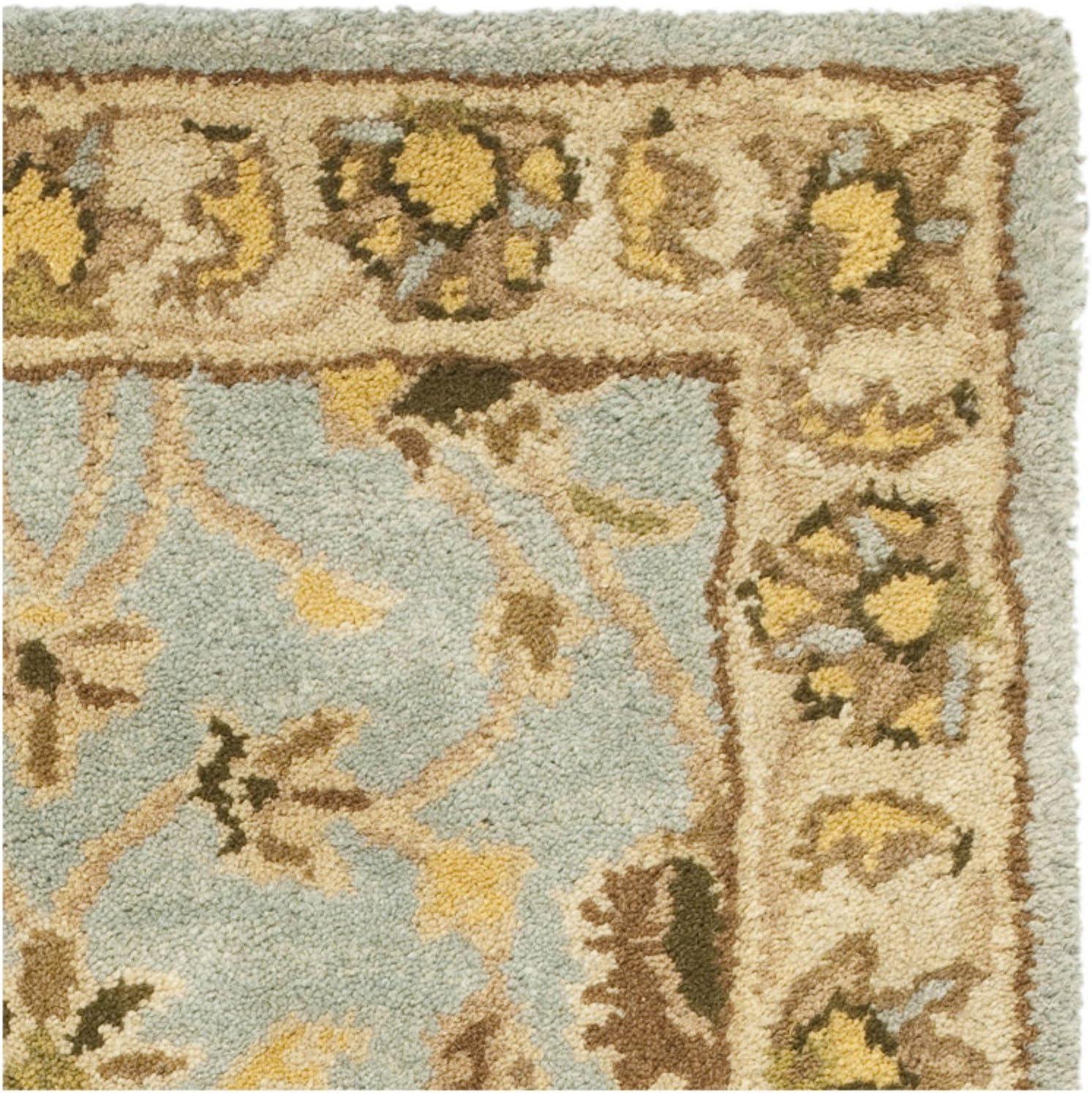 Heritage HG913 Hand Tufted Area Rug - Light Blue/Beige - 7'6"x9'6" - Safavieh.