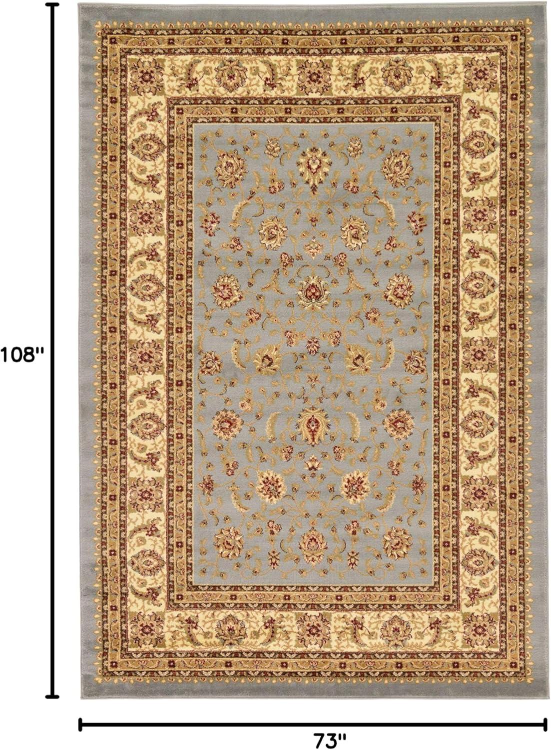 Elysian Light Blue 6' x 9' Stain-Resistant Rectangular Rug