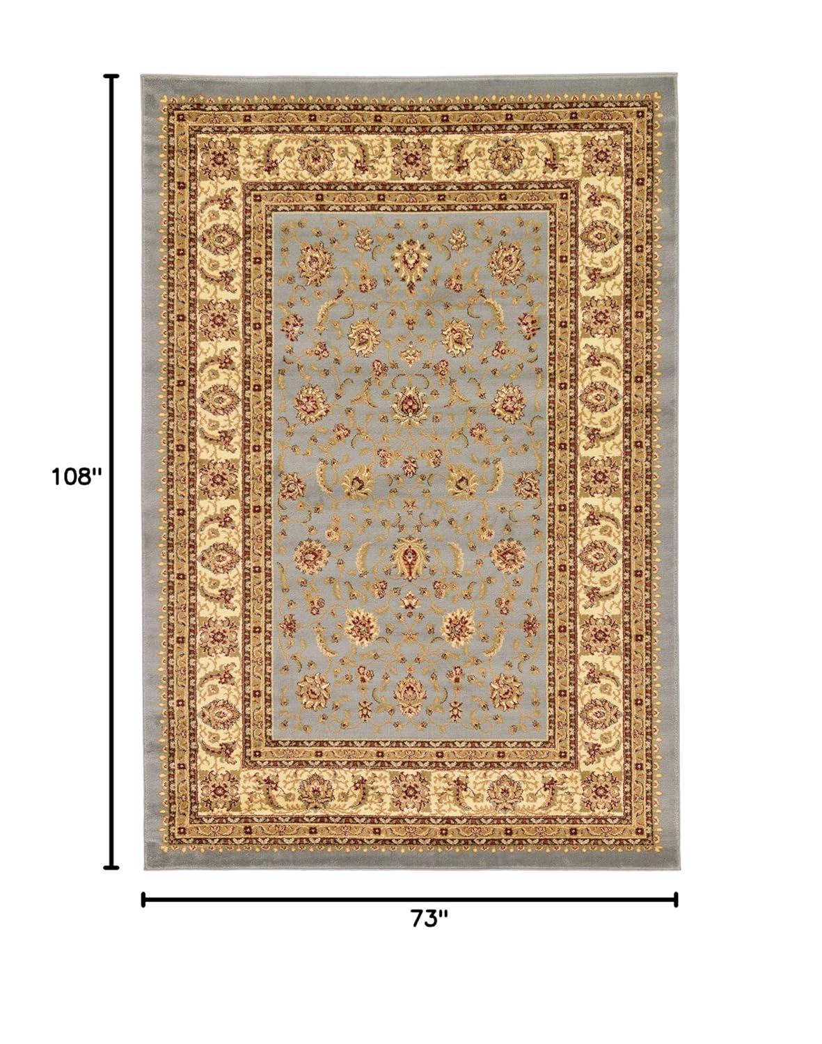 Elysian Light Blue 6' x 9' Stain-Resistant Rectangular Rug