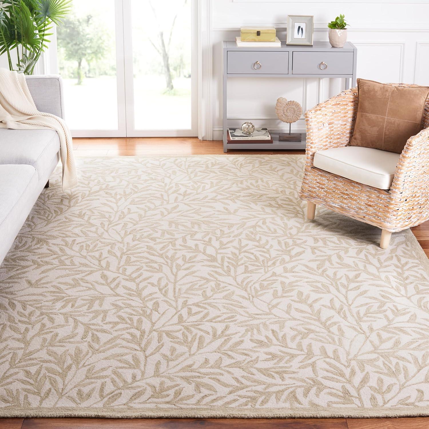 SAFAVIEH Jardin Zahara Floral Area Rug, Ivory/Beige, 8' x 10'