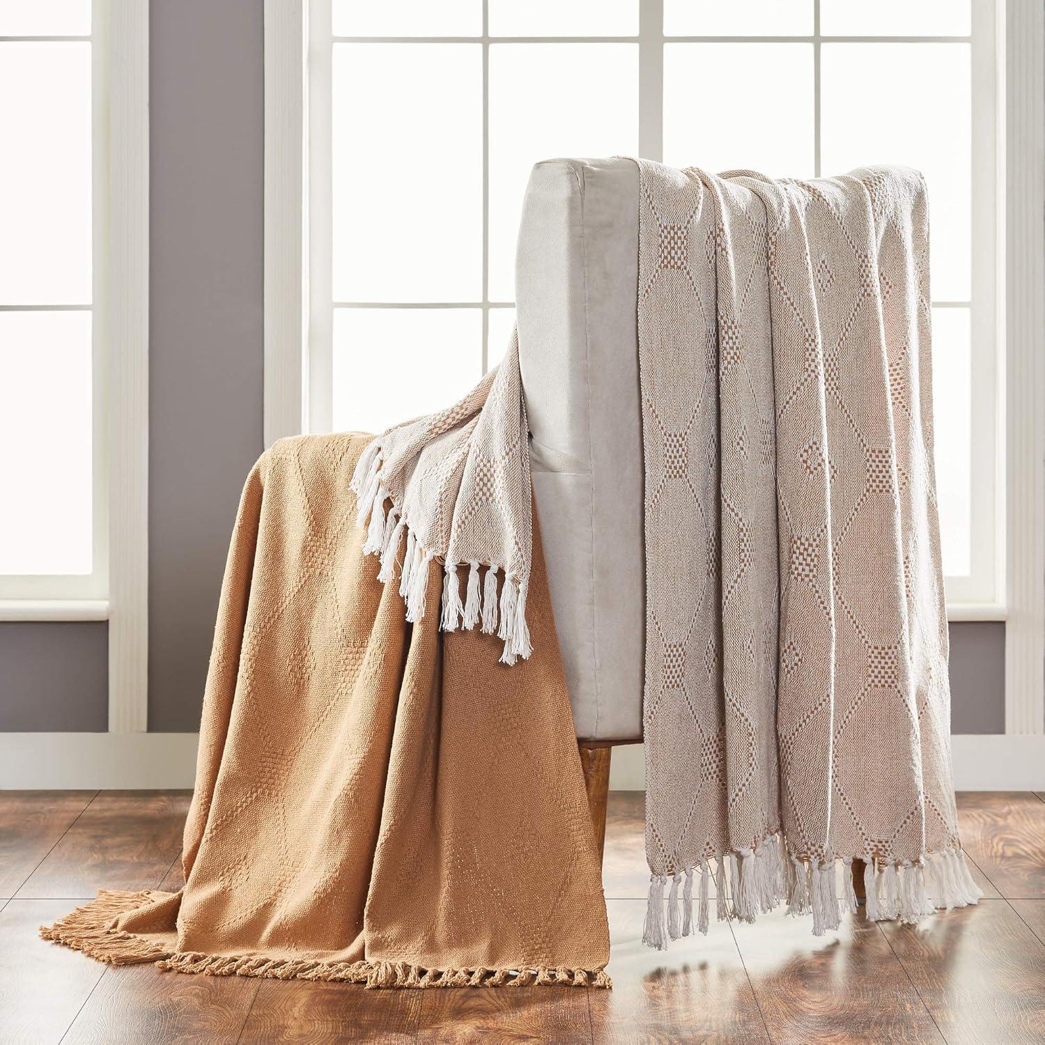 Amrapur Overseas Inc. Chester 100% Cotton Throw & Reviews | Wayfair
