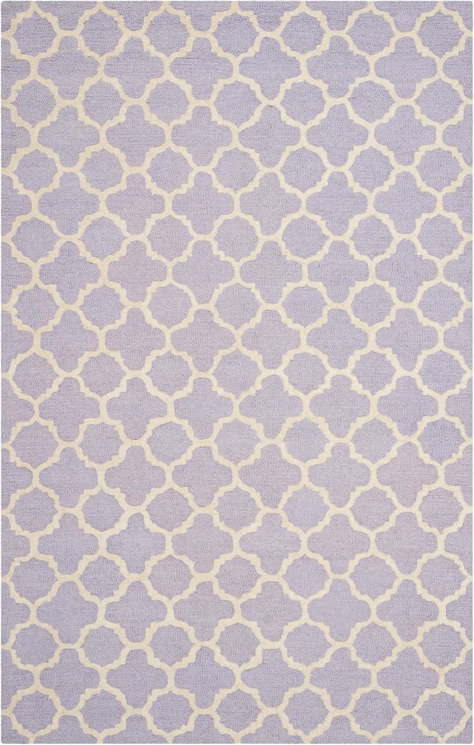 Cambridge CAM130 Tufted Indoor Area Rug - Lavander/Ivory - 5'x8' - Safavieh