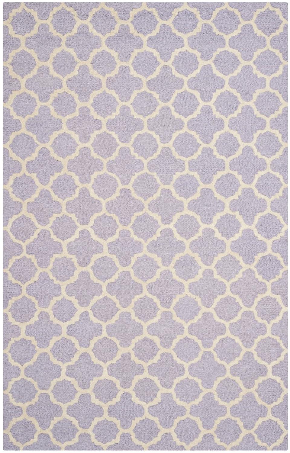 Cambridge CAM130 Tufted Indoor Area Rug - Lavander/Ivory - 5'x8' - Safavieh