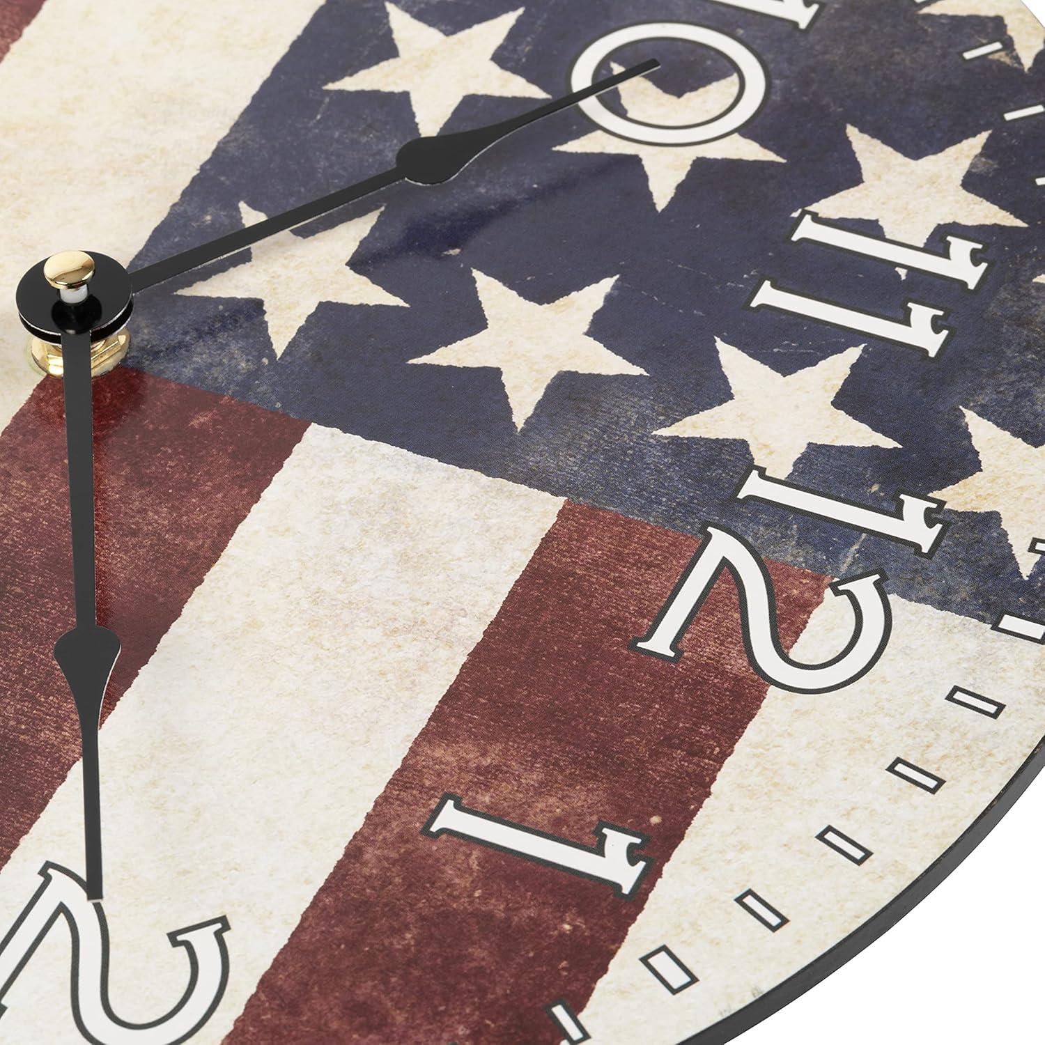 La Crosse Technology Americana Quartz Wood Wall Clock