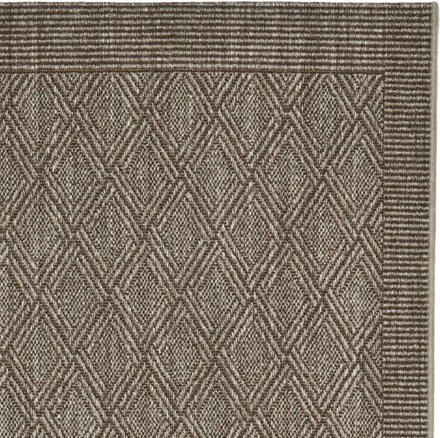 Sisal Sand Geometric 5' x 8' Hand-Knotted Area Rug