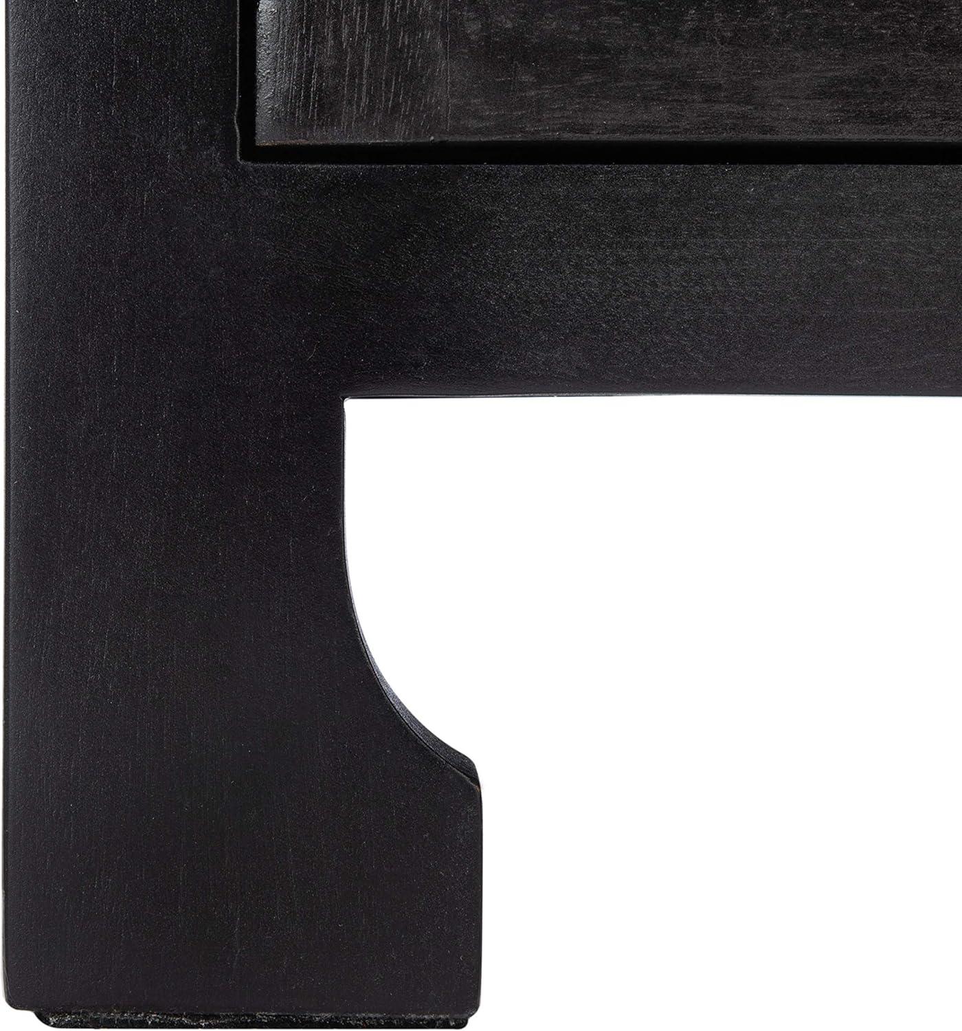 Miya 1 Drawer Nightstand - NST5012 - Black/Natural - Safavieh
