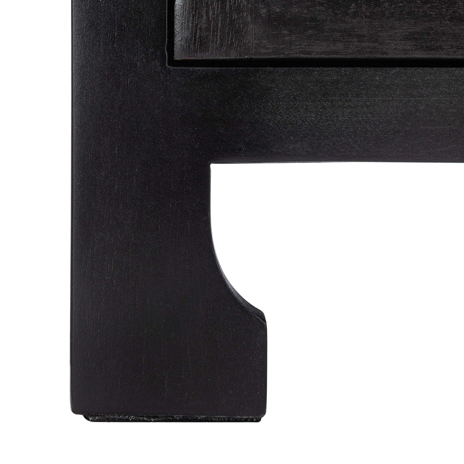 Miya 1 Drawer Nightstand - NST5012 - Black/Natural - Safavieh