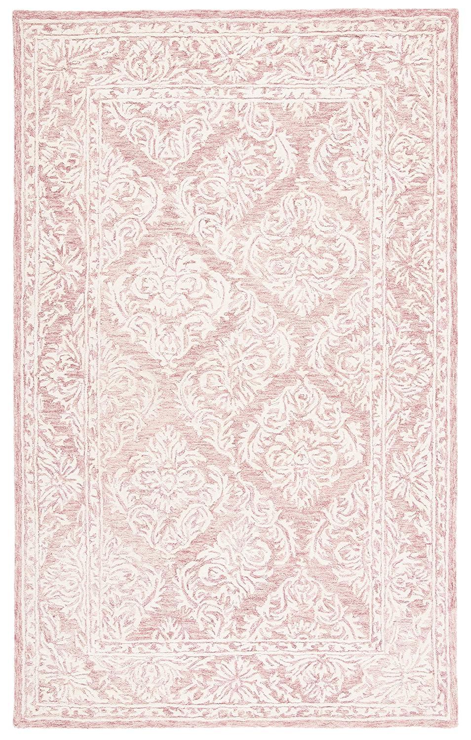 Metro MET865 Hand Tufted Indoor Area Rug - Pink/Ivory - 4'x6' - Safavieh