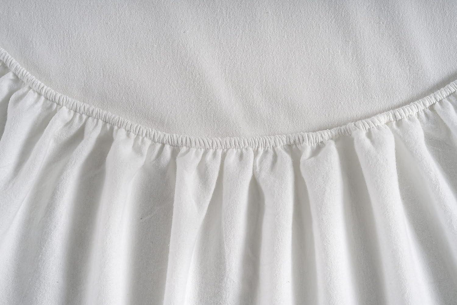 Twin Solid Flannel Sheet Set White - Eddie Bauer