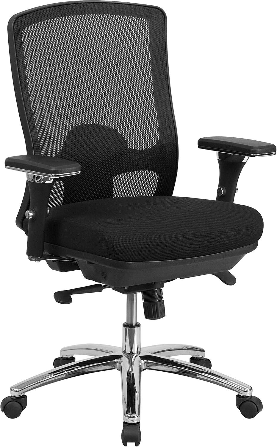 Flash Furniture Hercules 24/7 Intensive Use Big & Tall 350 lb. Rated Mesh Multifunction Chair