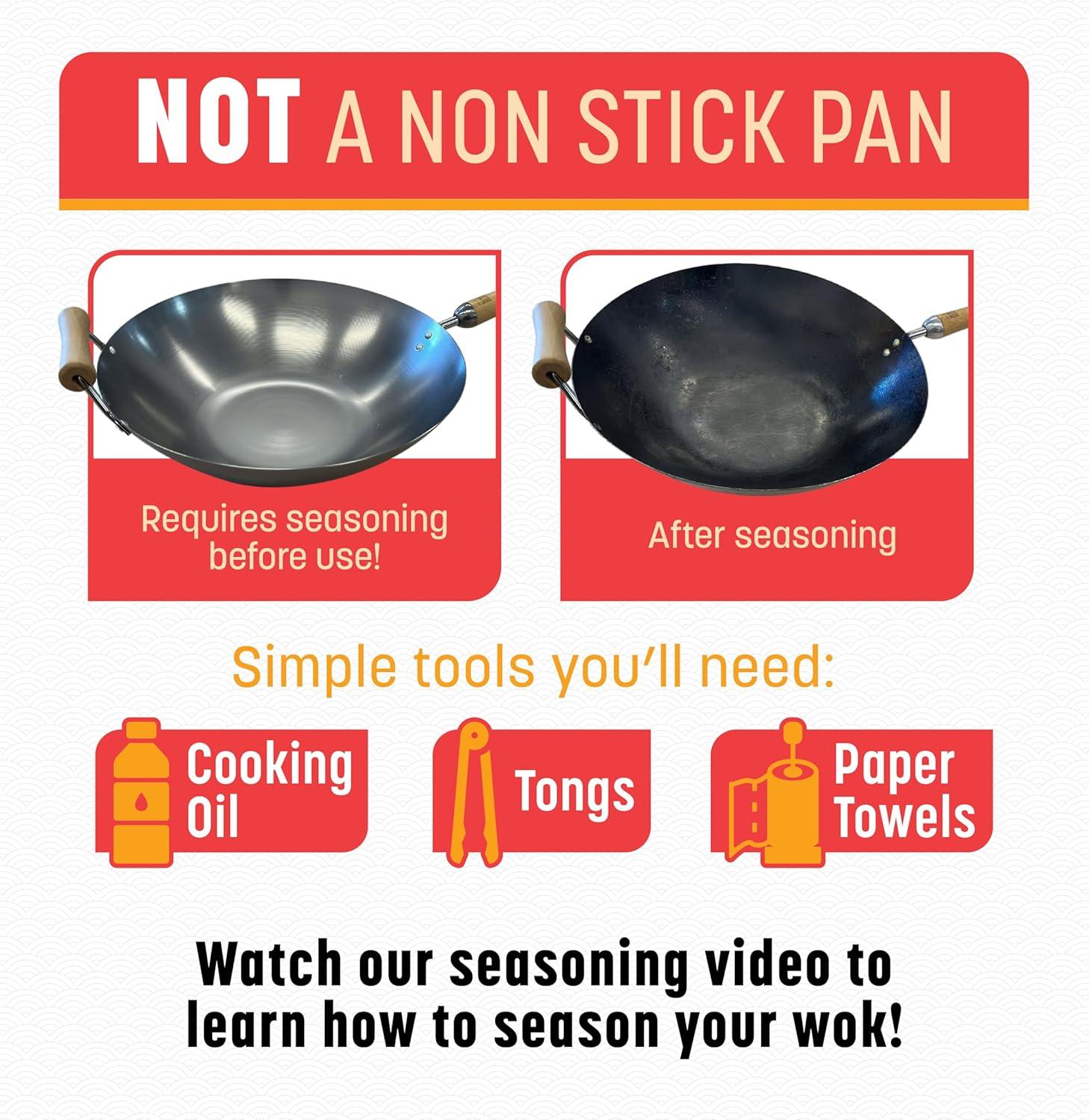 JOYCE CHEN Joyce Chen 14'' Carbon Steel Wok