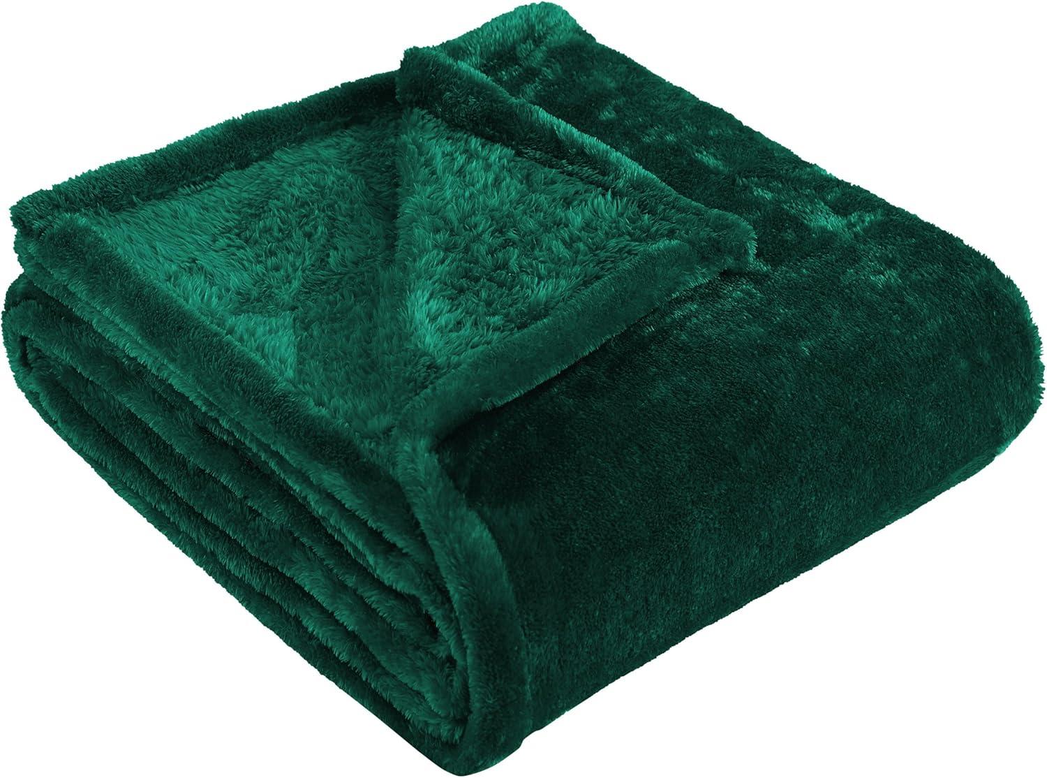 King Size Evergreen Reversible Fleece Blanket