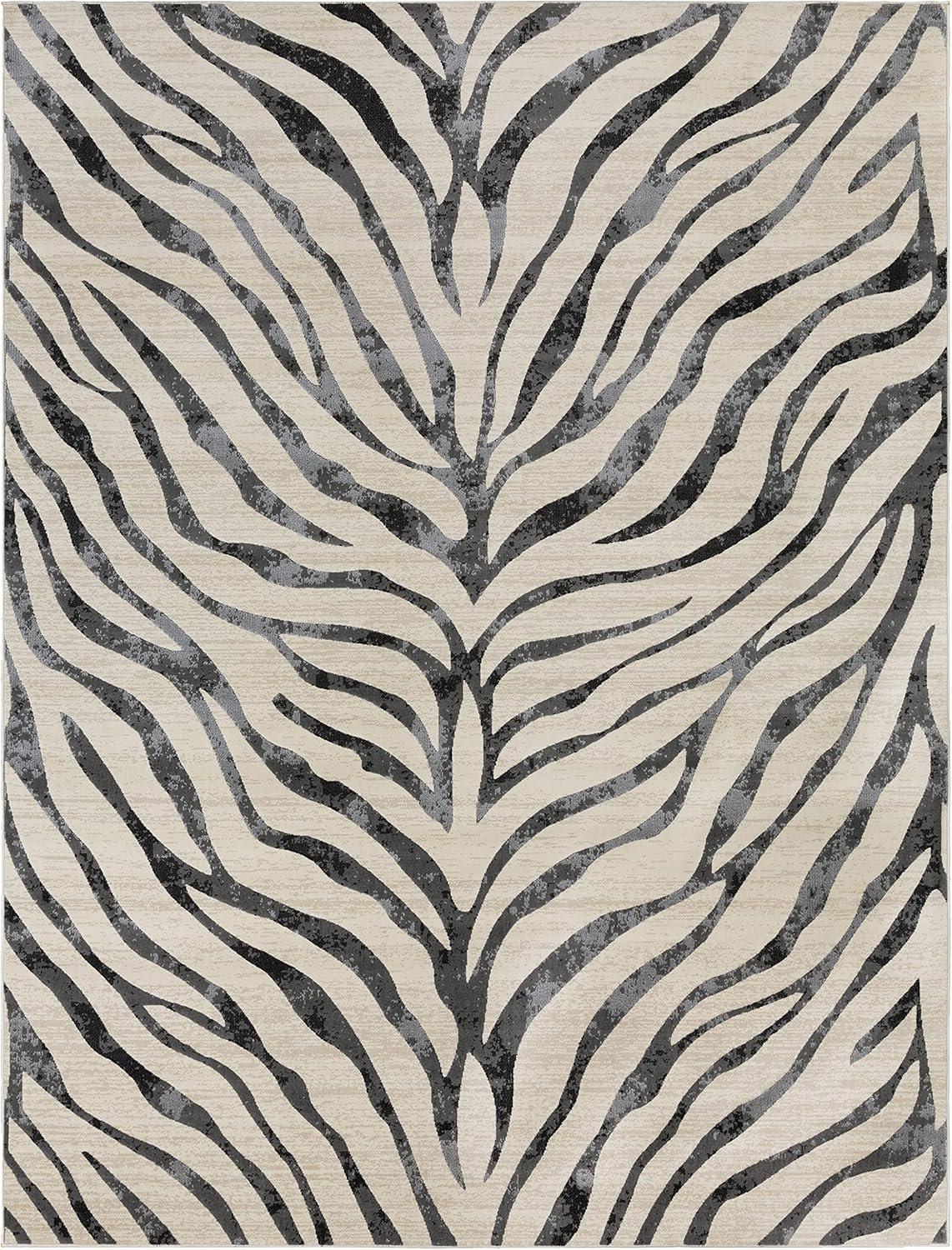 Mark & Day Chambery 6'7"x9' Rectangle Woven Indoor Area Rugs Charcoal