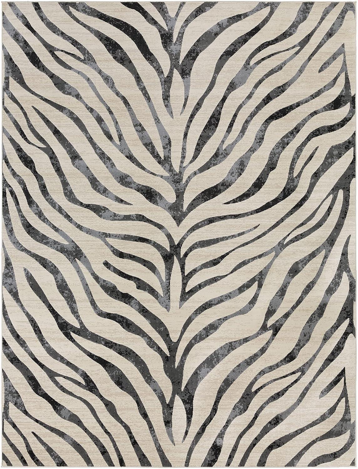 Mark & Day Chambery 6'7"x9' Rectangle Woven Indoor Area Rugs Charcoal