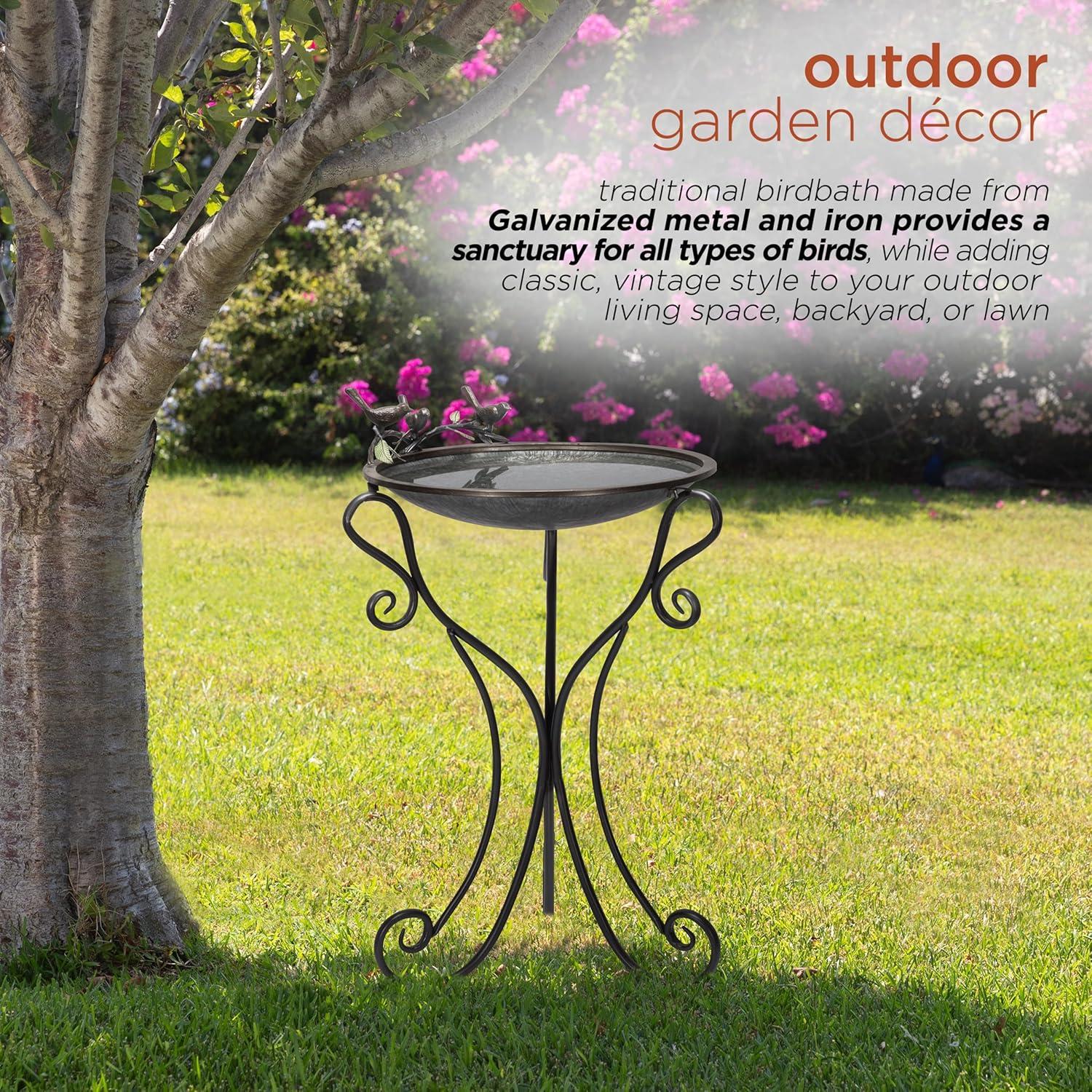 Gertrude Iron Fountain Birdbath