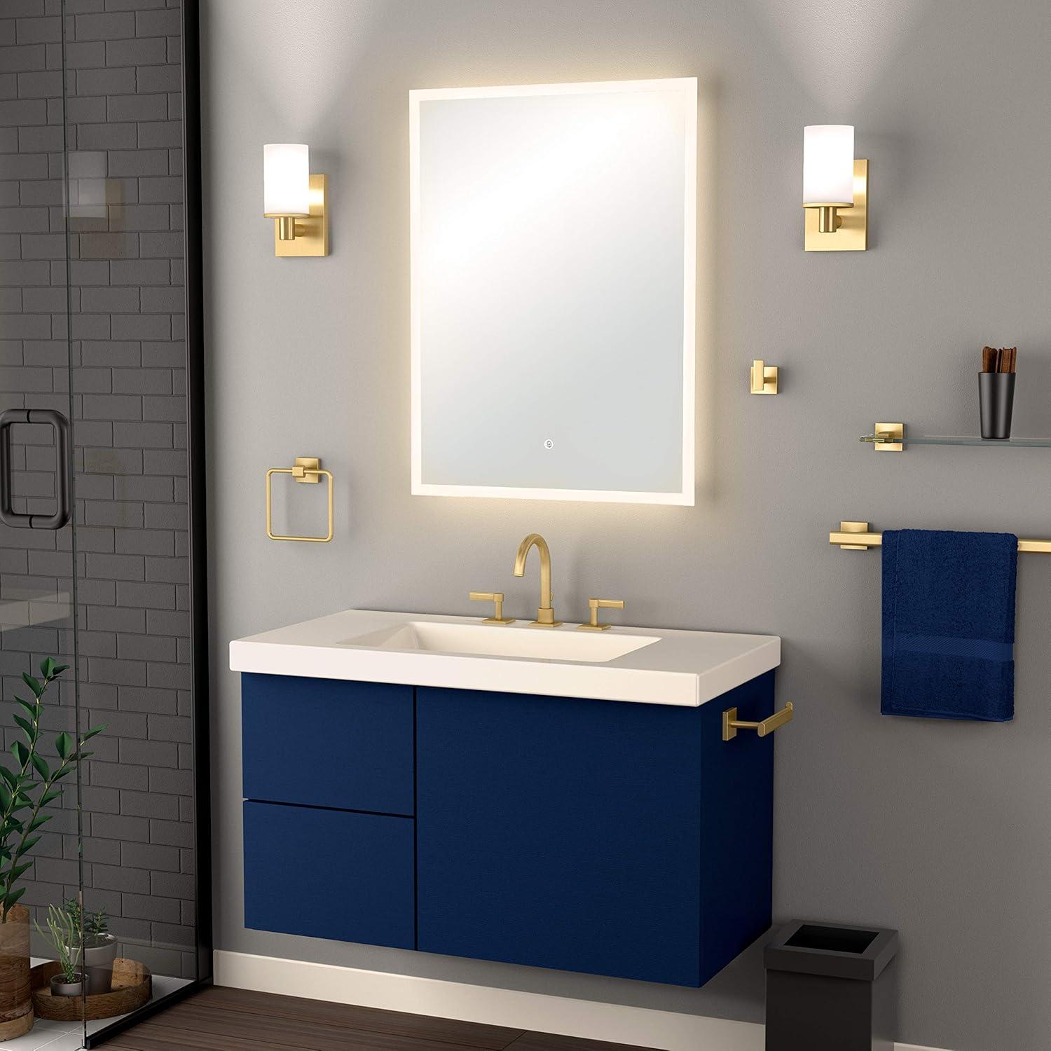 Elevate Euro Style Wall Mount Toilet Paper Holder Single Post