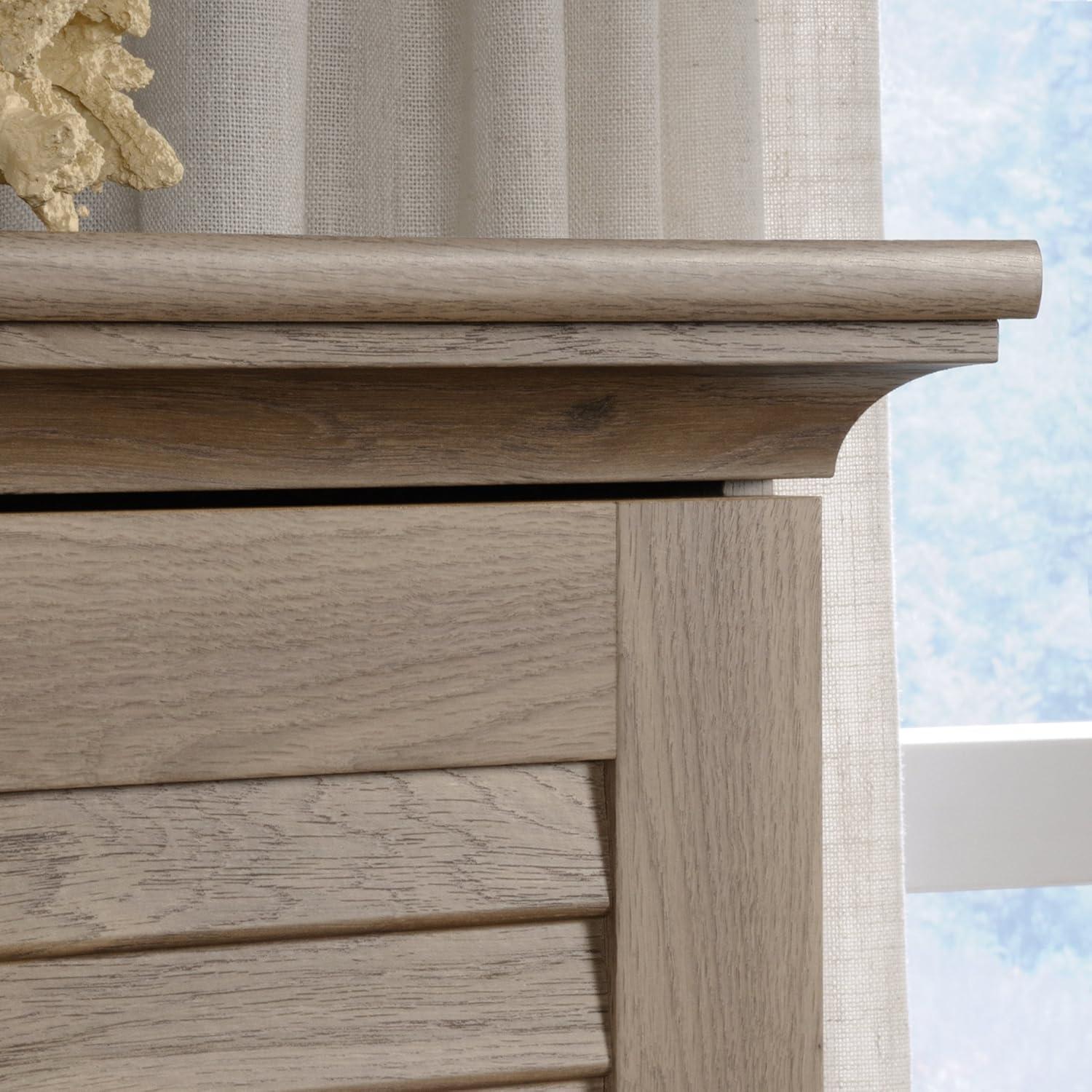 Sauder Harbor View Engineered Wood Storage Cabinet in Salt Oak Finish