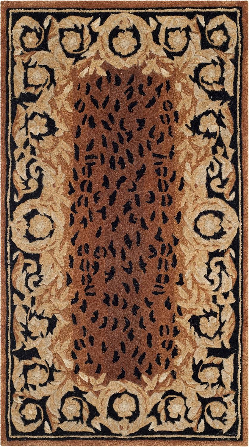 Naples NA712 Hand Tufted Accent Rug - Black/Gold - 2'6"x4'6" - Safavieh.