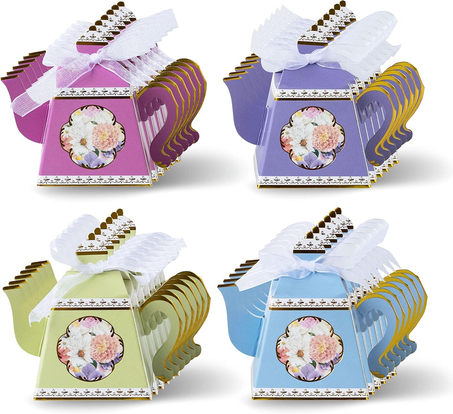 Kate Aspen Tea Time Whimsy Teapot Favor Boxes (Set of 24)