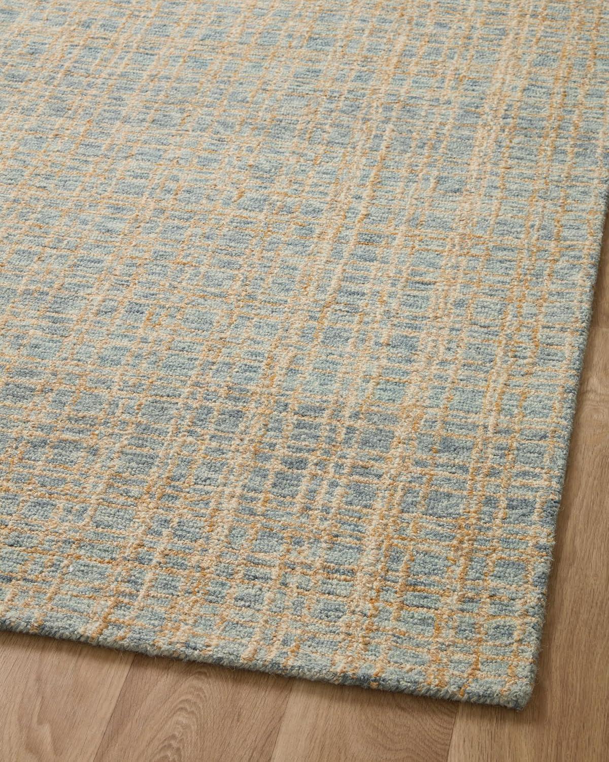 Polly I Hand-Tufted Wool Rug by Chris Loves Julia x Loloi - Blue and Sand / 2' x 5'