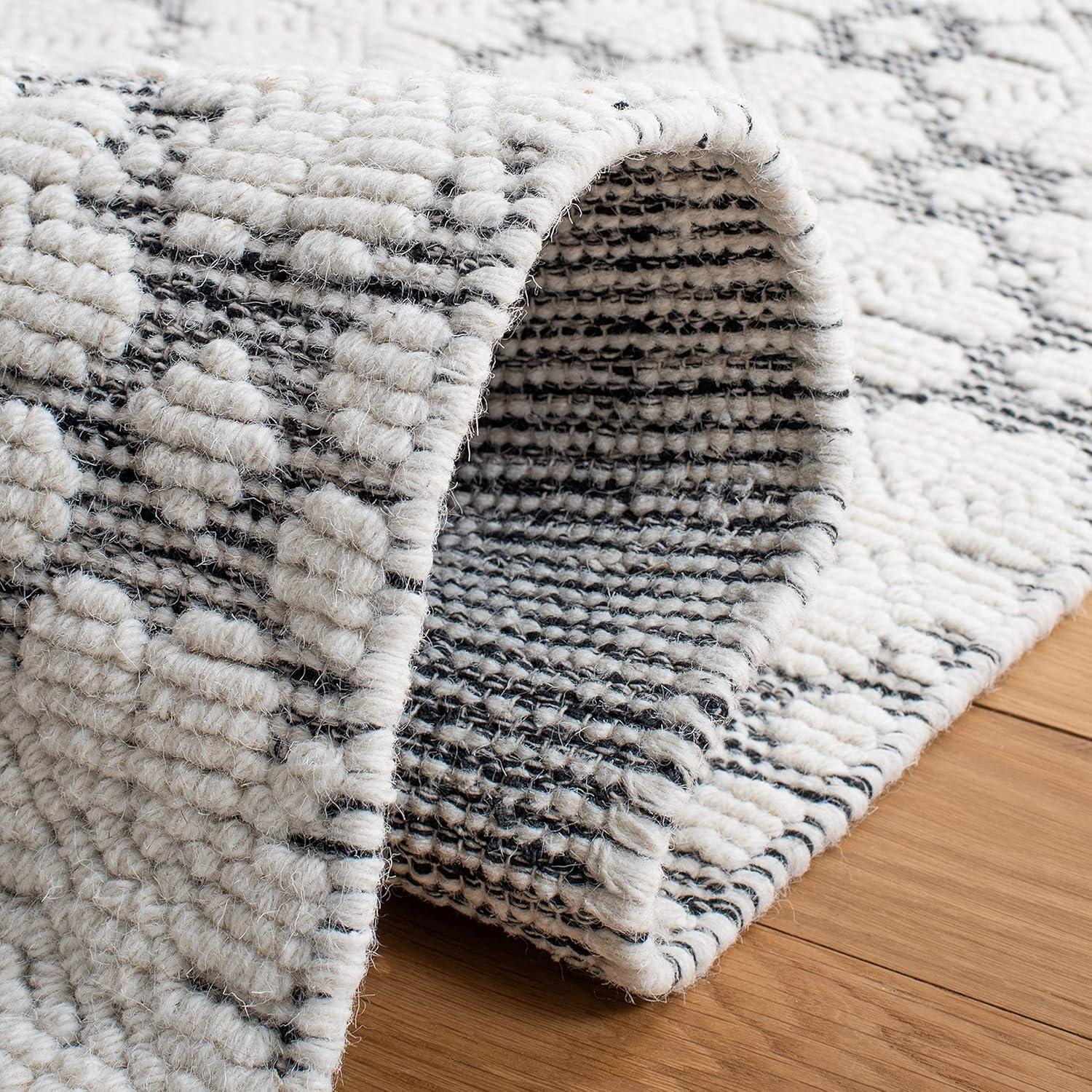 Martha Stewart Vermont - MSR3503 - Indoor Hand Woven Area Rugs - Ivory - 6'x9'