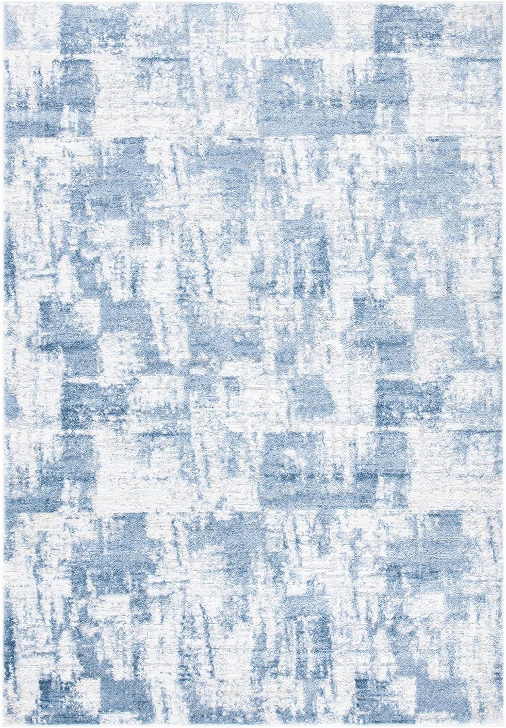 Amelia ALA786 Power Loomed Accent Rug - Ivory/Blue - 3'x5' - Safavieh.