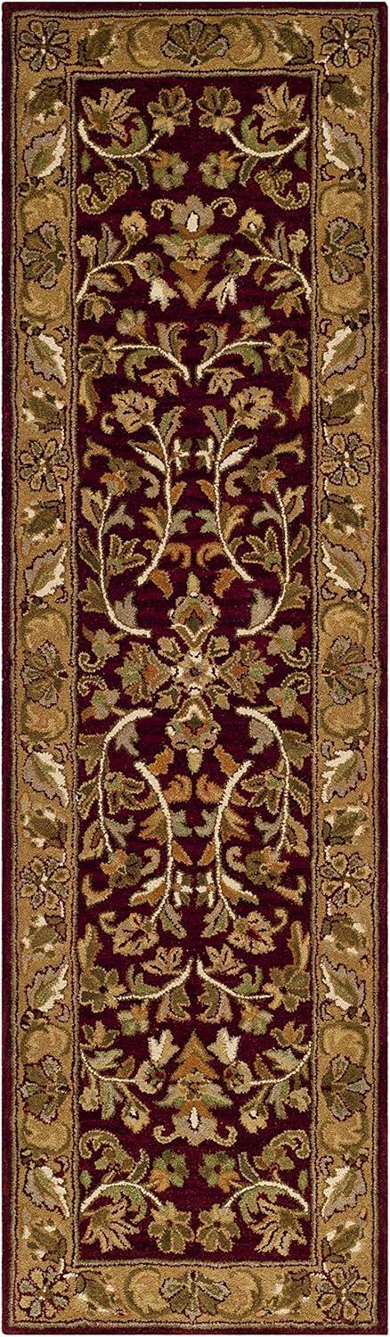 SAFAVIEH Heritage Ainsley Traditional Wool Area Rug, Red/Gold, 3' x 5'