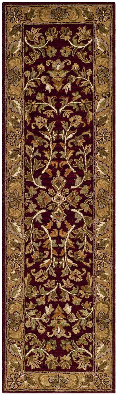 SAFAVIEH Heritage Ainsley Traditional Wool Area Rug, Red/Gold, 3' x 5'